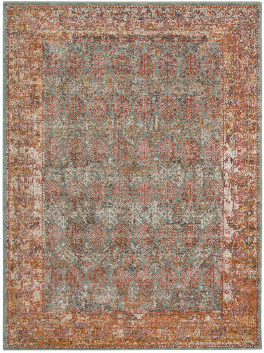 Limited Isabelle IR - 904 SEA BLUE RUST Traditional Machinemade Rug - Rugs - Limited - Atlanta Designer Rugs