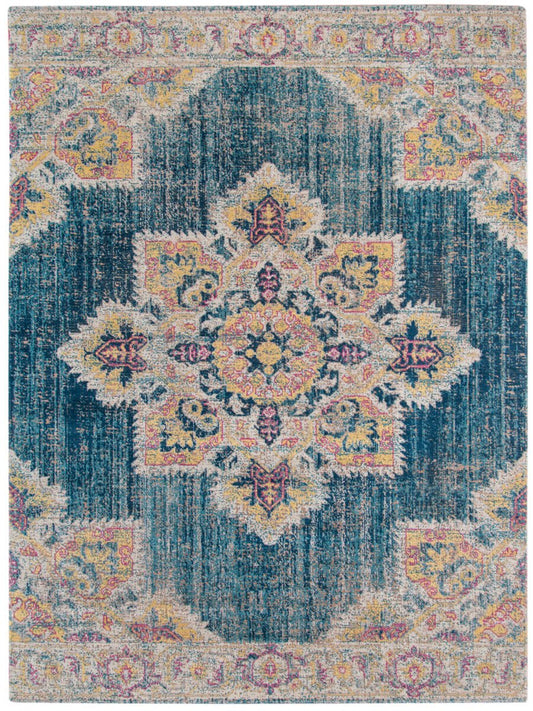 Limited Isabelle IR - 907 TURQUOISE BLUE Traditional Machinemade Rug - Rugs - Limited - Atlanta Designer Rugs