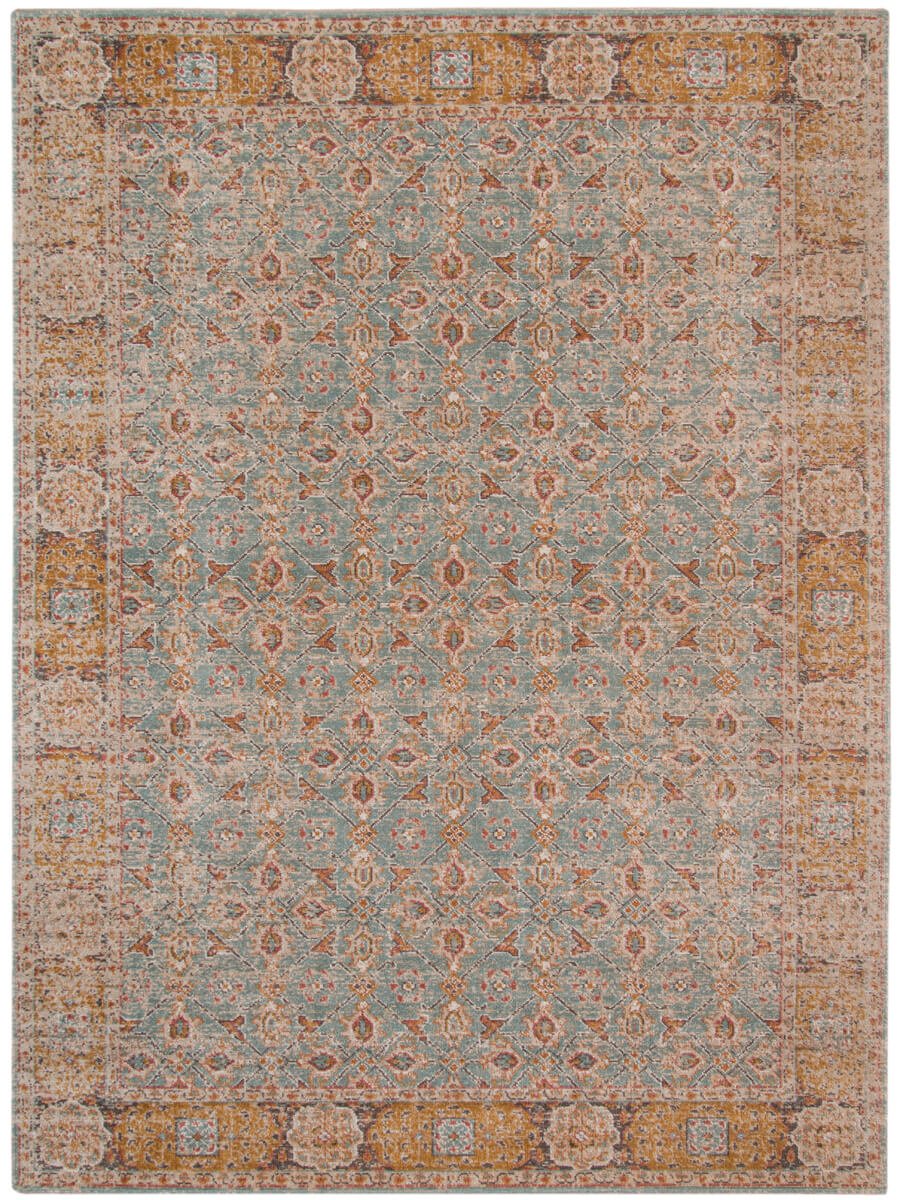 Limited Isabelle IR - 908 TEAL GOLD Traditional Machinemade Rug - Rugs - Limited - Atlanta Designer Rugs