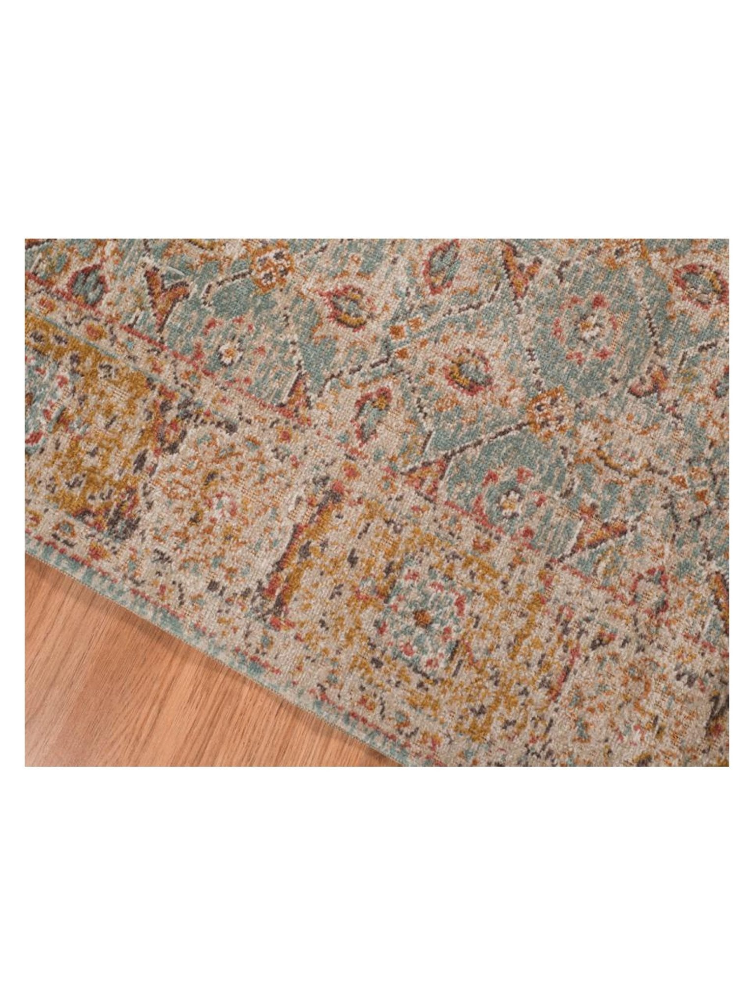 Limited Isabelle IR - 908 TEAL GOLD Traditional Machinemade Rug - Rugs - Limited - Atlanta Designer Rugs