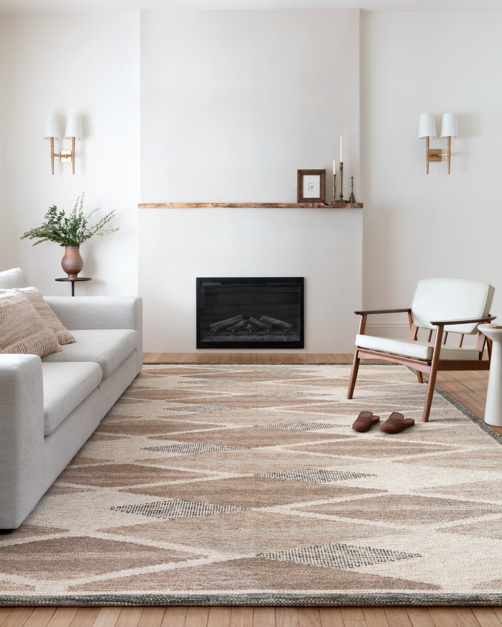 Loloi EVELINA EVE - 04 Taupe Bark Contemporary Hand Woven Rug - Rugs - Loloi - Atlanta Designer Rugs