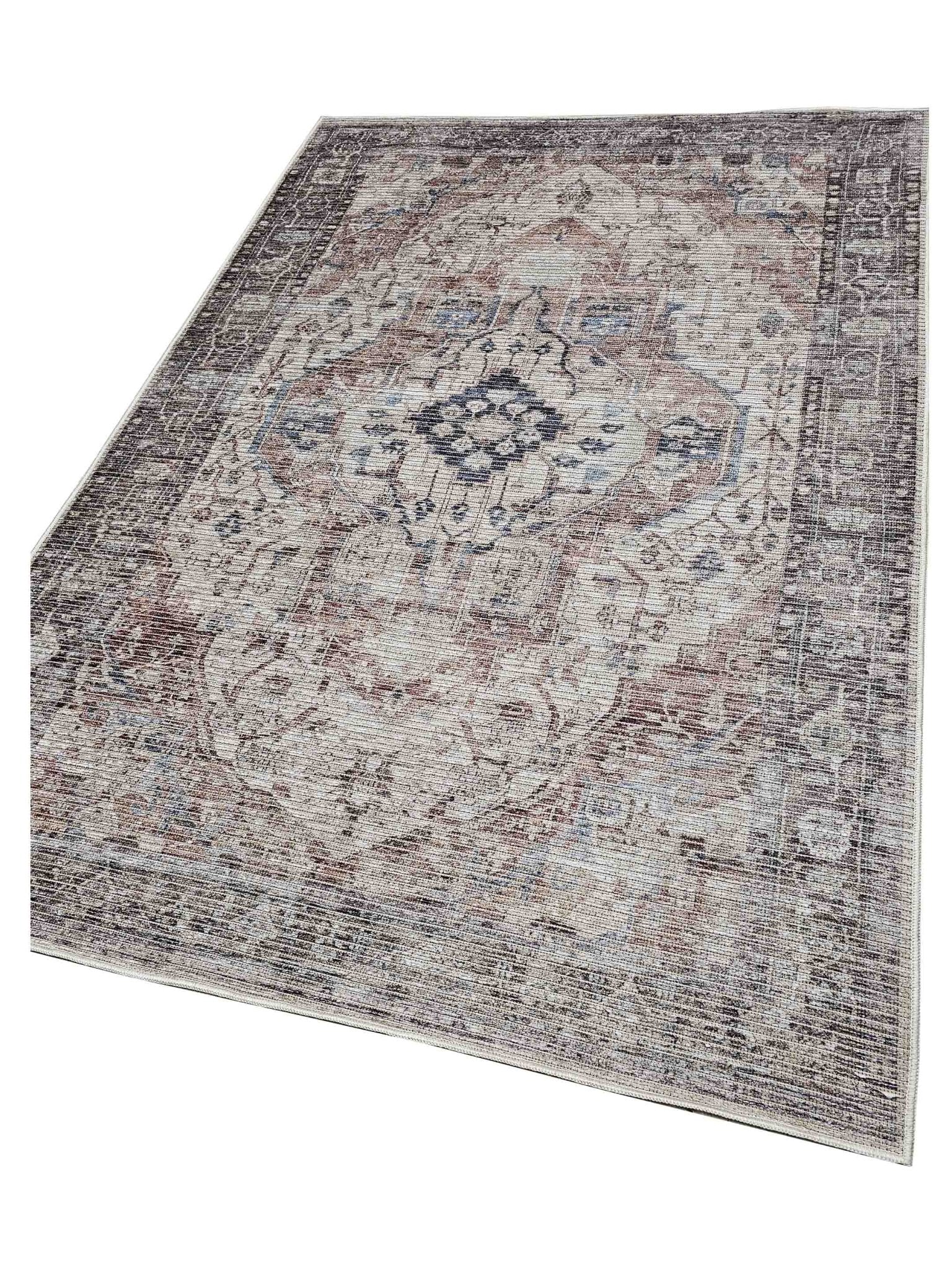 Artisan Washable Terra Brown Transitional Machinemade Rug - Rugs - Artisan - Atlanta Designer Rugs