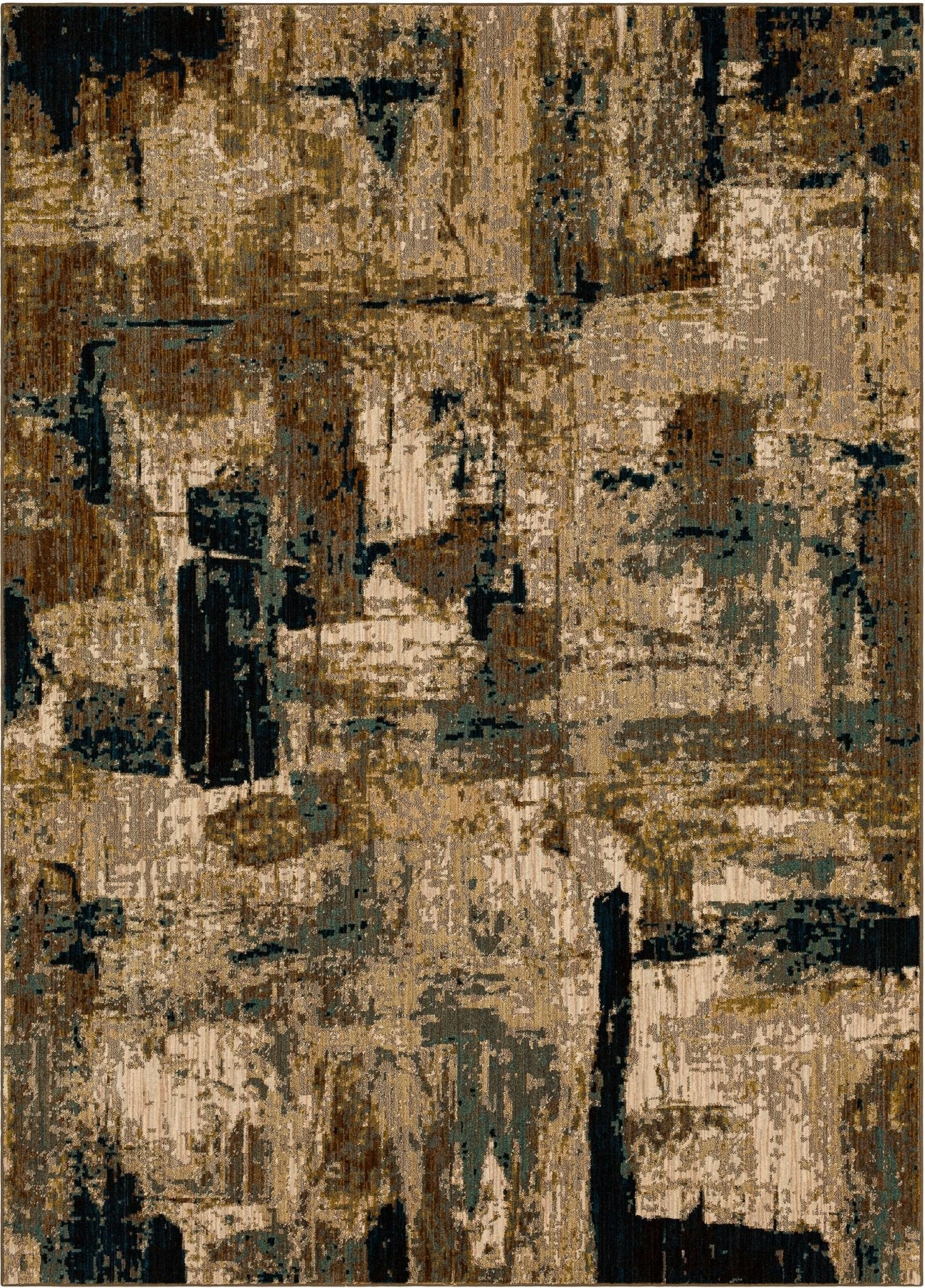 Karastan Elements 91201 Aquamarine Modern/Contemporary Machinemade Rug - Rugs - Karastan - Atlanta Designer Rugs