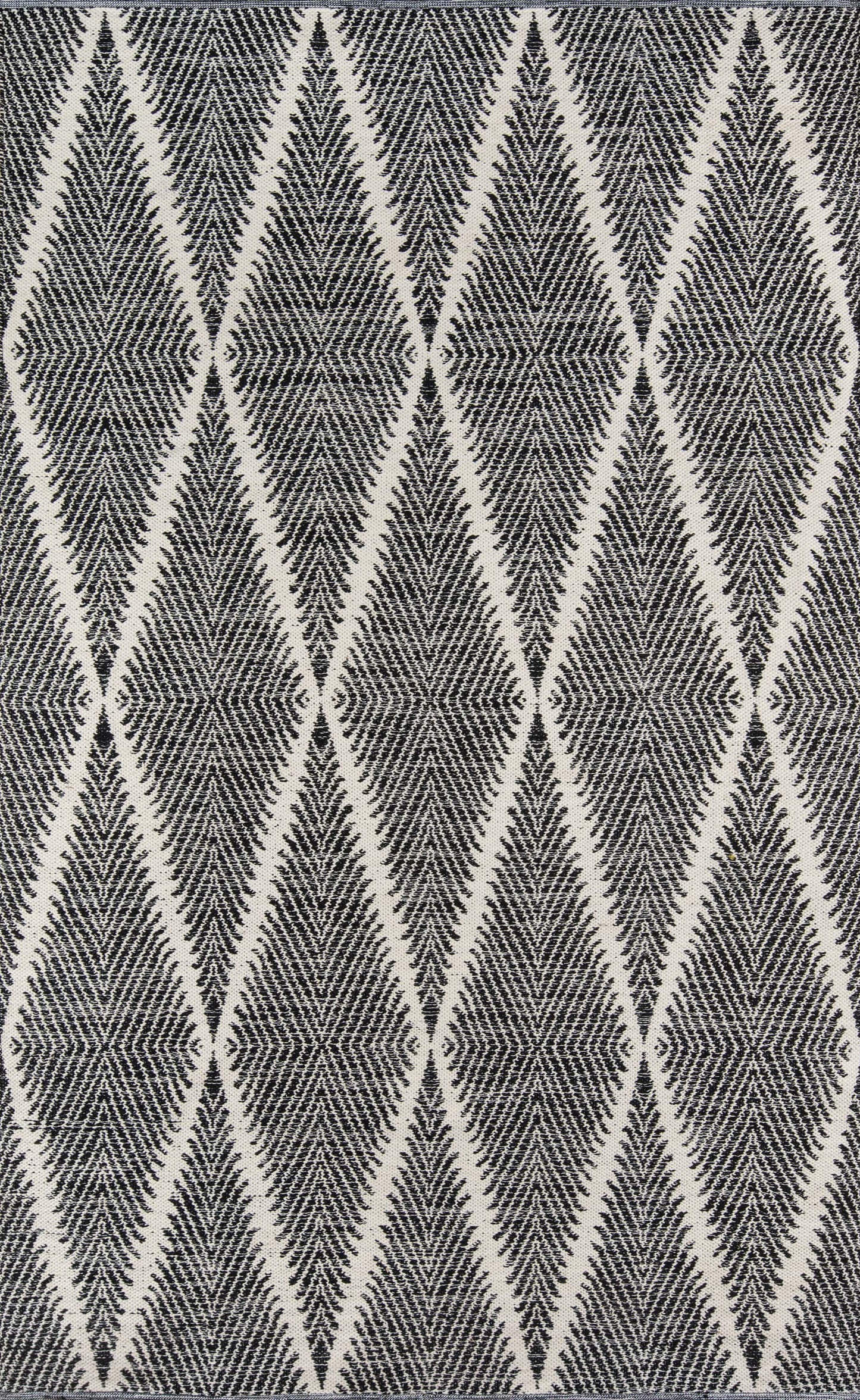 Erin Gates River RIV-1 Black Contemporary Hand Woven Rug