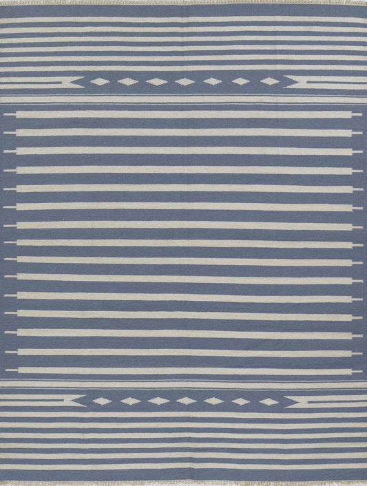 Erin Gates Thompson THO-1 Light Blue Contemporary Hand Woven Rug