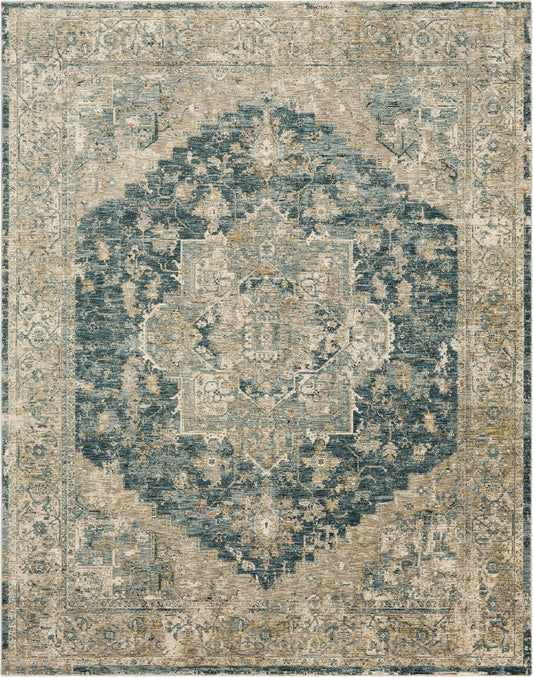 Karastan Marash RG845 Blue Traditional Machinemade Rug - Rugs - Karastan - Atlanta Designer Rugs