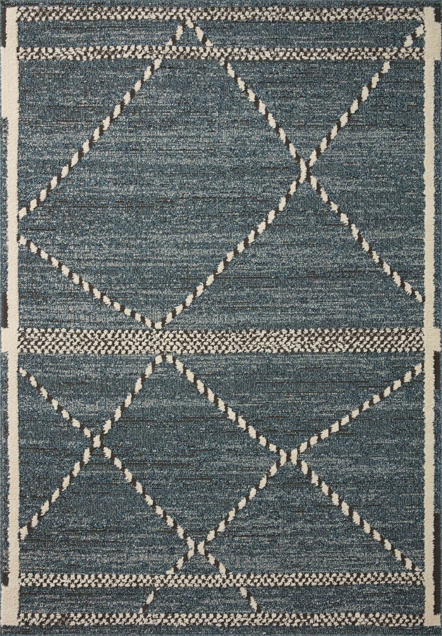 Loloi II Fabian FAB - 01 Denim Charcoal Transitional Power Loomed Rug - Rugs - Loloi II - Atlanta Designer Rugs