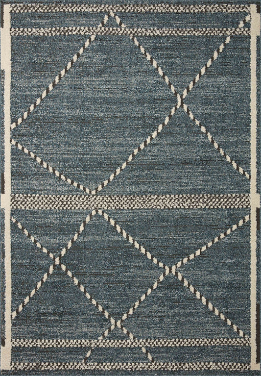 Loloi II Fabian FAB - 01 Denim Charcoal Transitional Power Loomed Rug - Rugs - Loloi II - Atlanta Designer Rugs