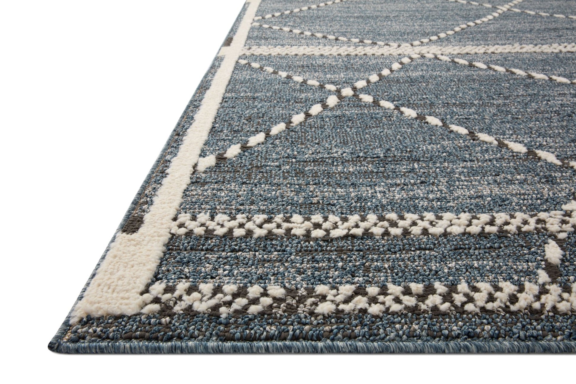 Loloi II Fabian FAB - 01 Denim Charcoal Transitional Power Loomed Rug - Rugs - Loloi II - Atlanta Designer Rugs