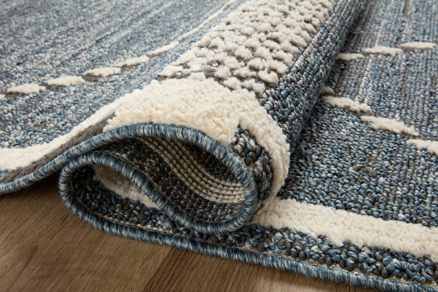 Loloi II Fabian FAB - 01 Denim Charcoal Transitional Power Loomed Rug - Rugs - Loloi II - Atlanta Designer Rugs