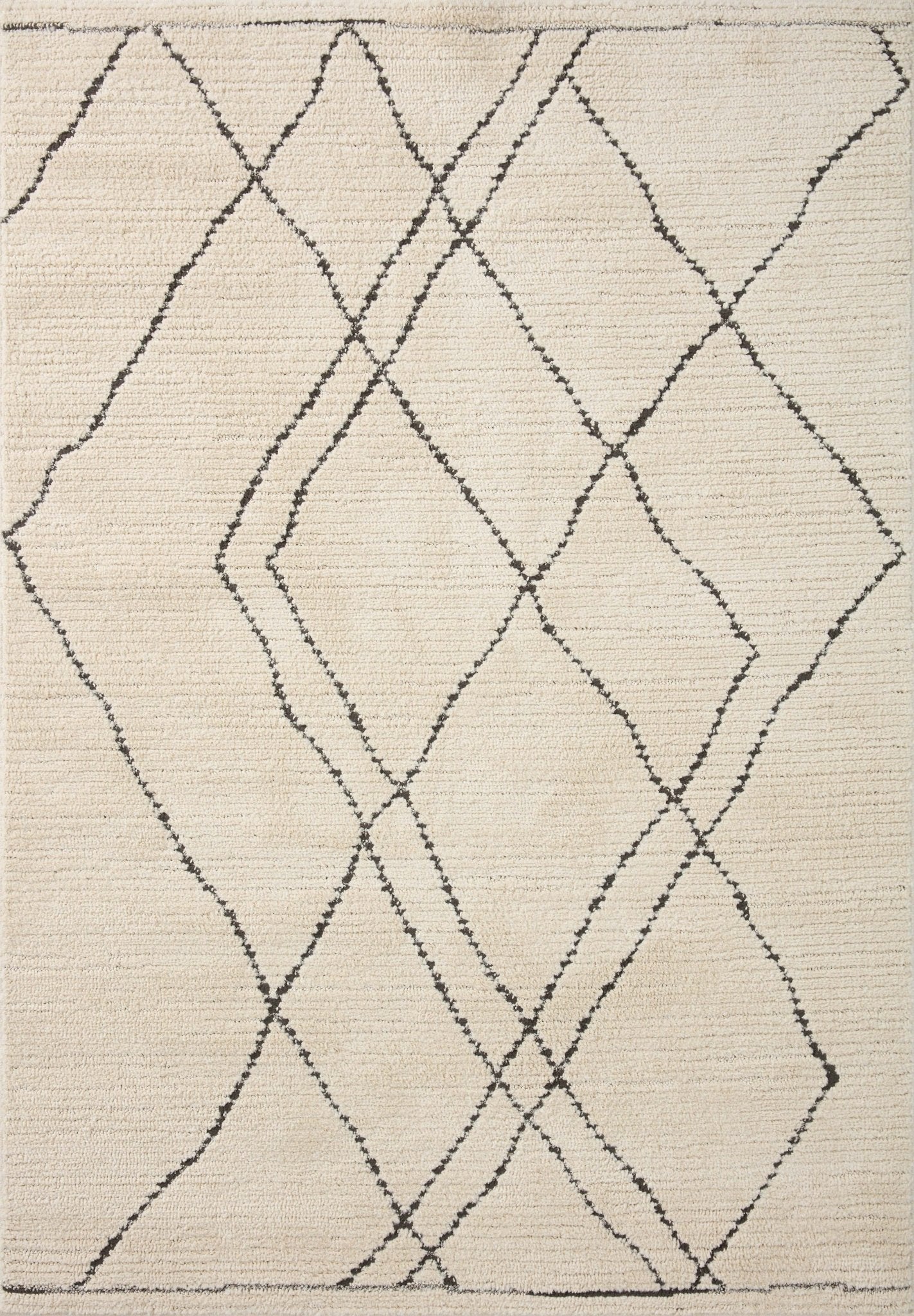 Loloi II Fabian FAB - 02 Ivory Charcoal Transitional Power Loomed Rug - Rugs - Loloi II - Atlanta Designer Rugs