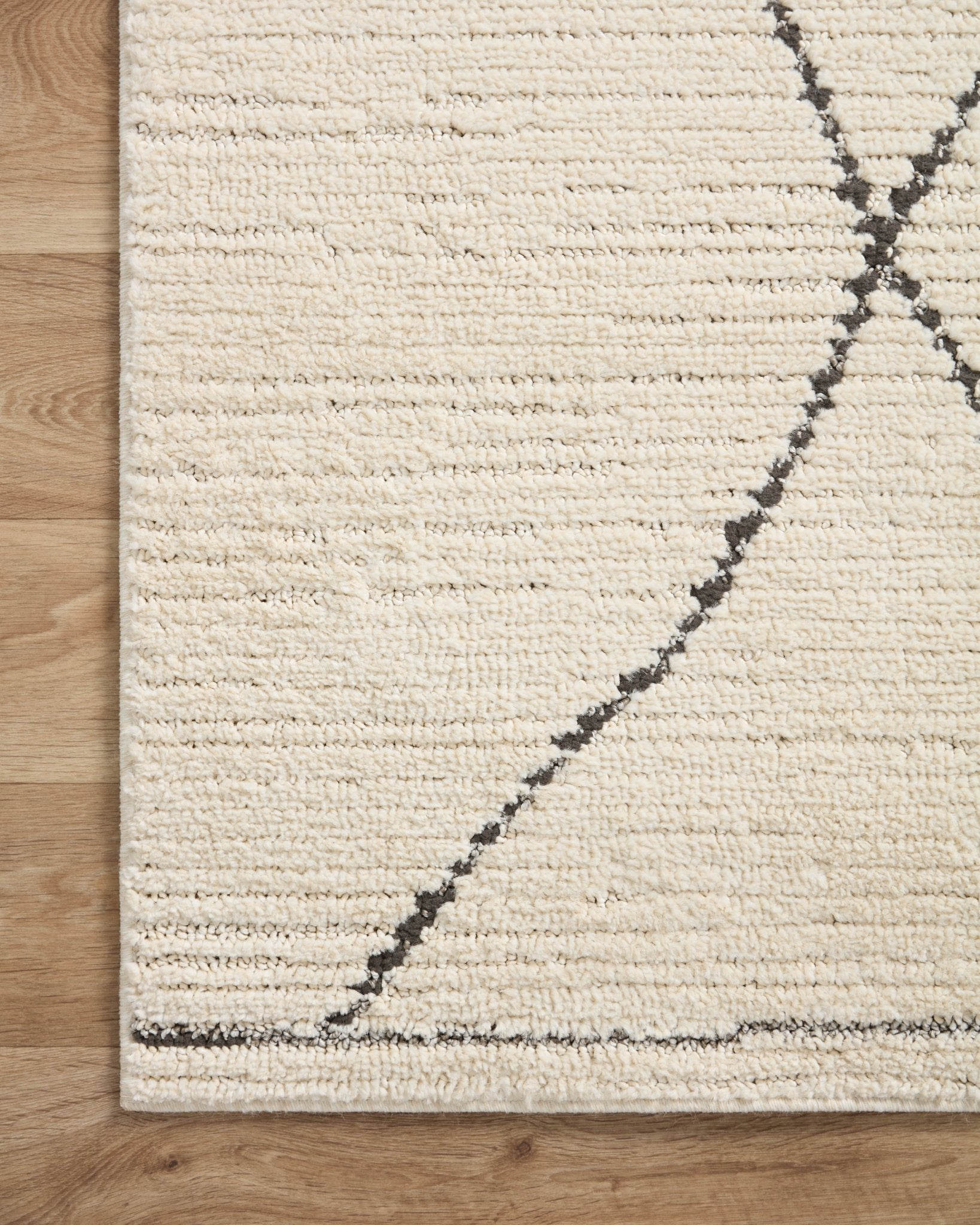 Loloi II Fabian FAB - 02 Ivory Charcoal Transitional Power Loomed Rug - Rugs - Loloi II - Atlanta Designer Rugs