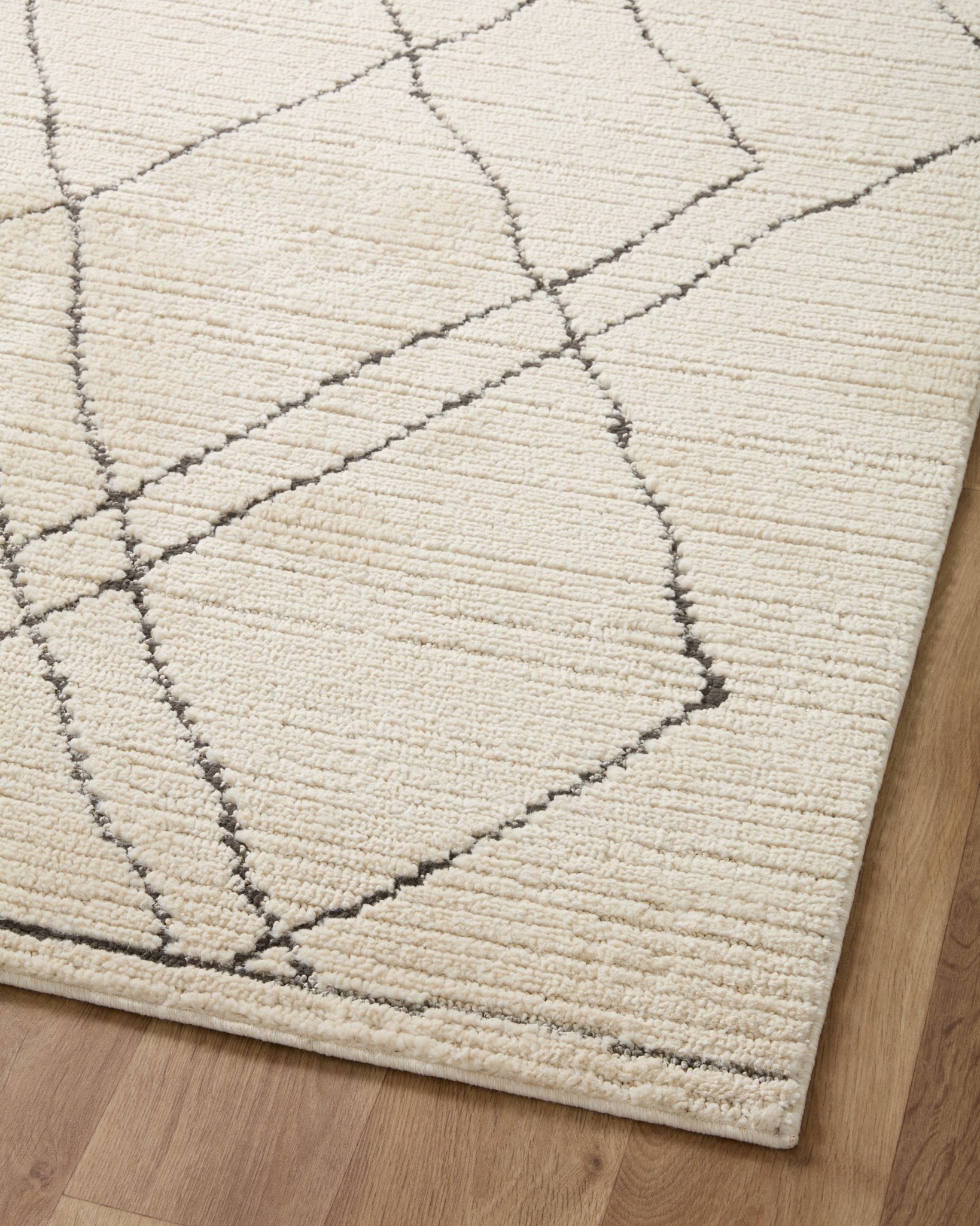 Loloi II Fabian FAB - 02 Ivory Charcoal Transitional Power Loomed Rug - Rugs - Loloi II - Atlanta Designer Rugs