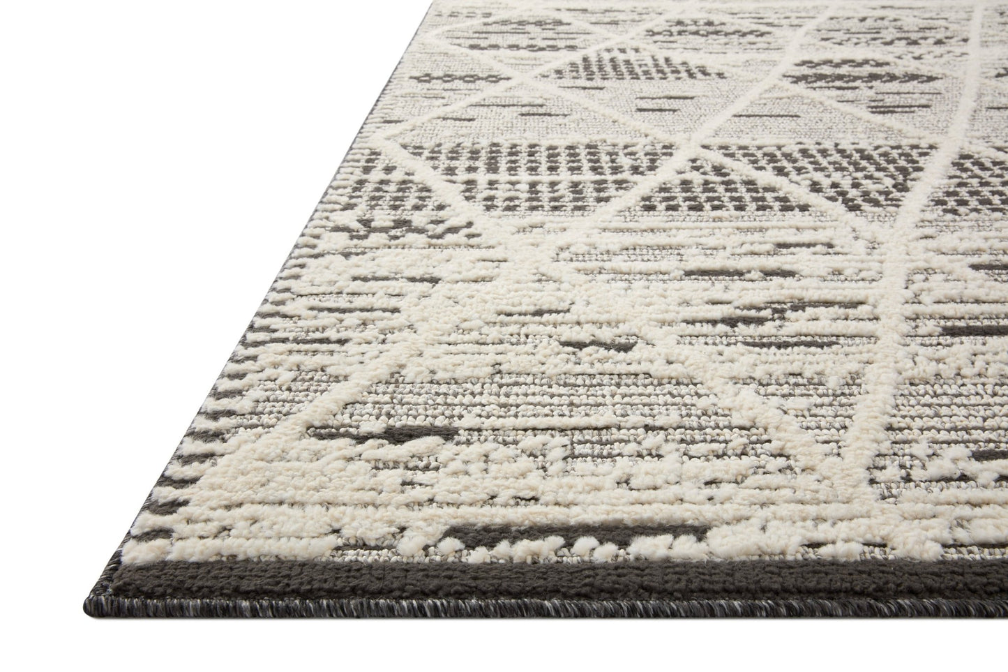 Loloi II Fabian FAB - 03 Charcoal Ivory Transitional Power Loomed Rug - Rugs - Loloi II - Atlanta Designer Rugs