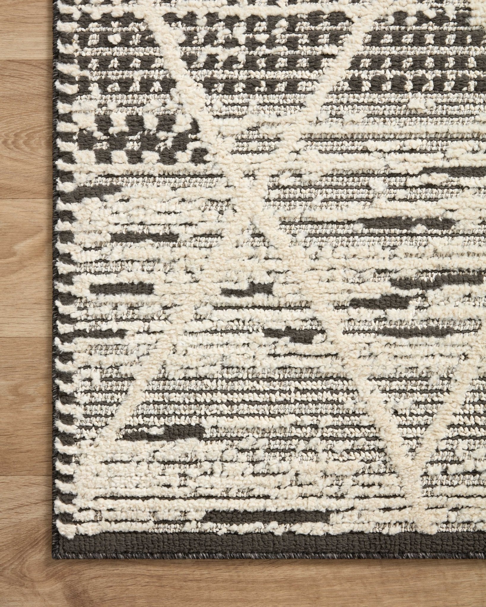 Loloi II Fabian FAB - 03 Charcoal Ivory Transitional Power Loomed Rug - Rugs - Loloi II - Atlanta Designer Rugs