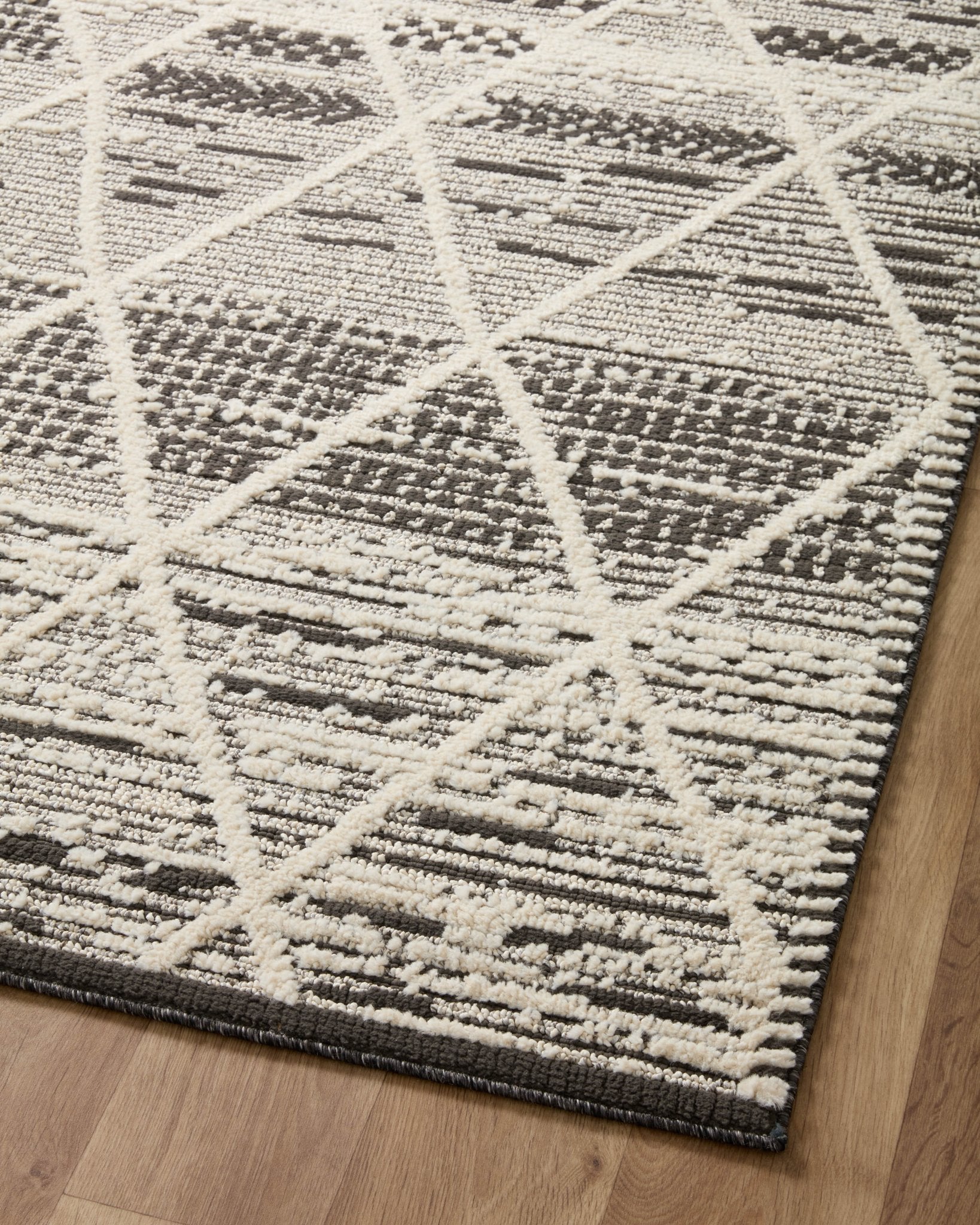 Loloi II Fabian FAB - 03 Charcoal Ivory Transitional Power Loomed Rug - Rugs - Loloi II - Atlanta Designer Rugs