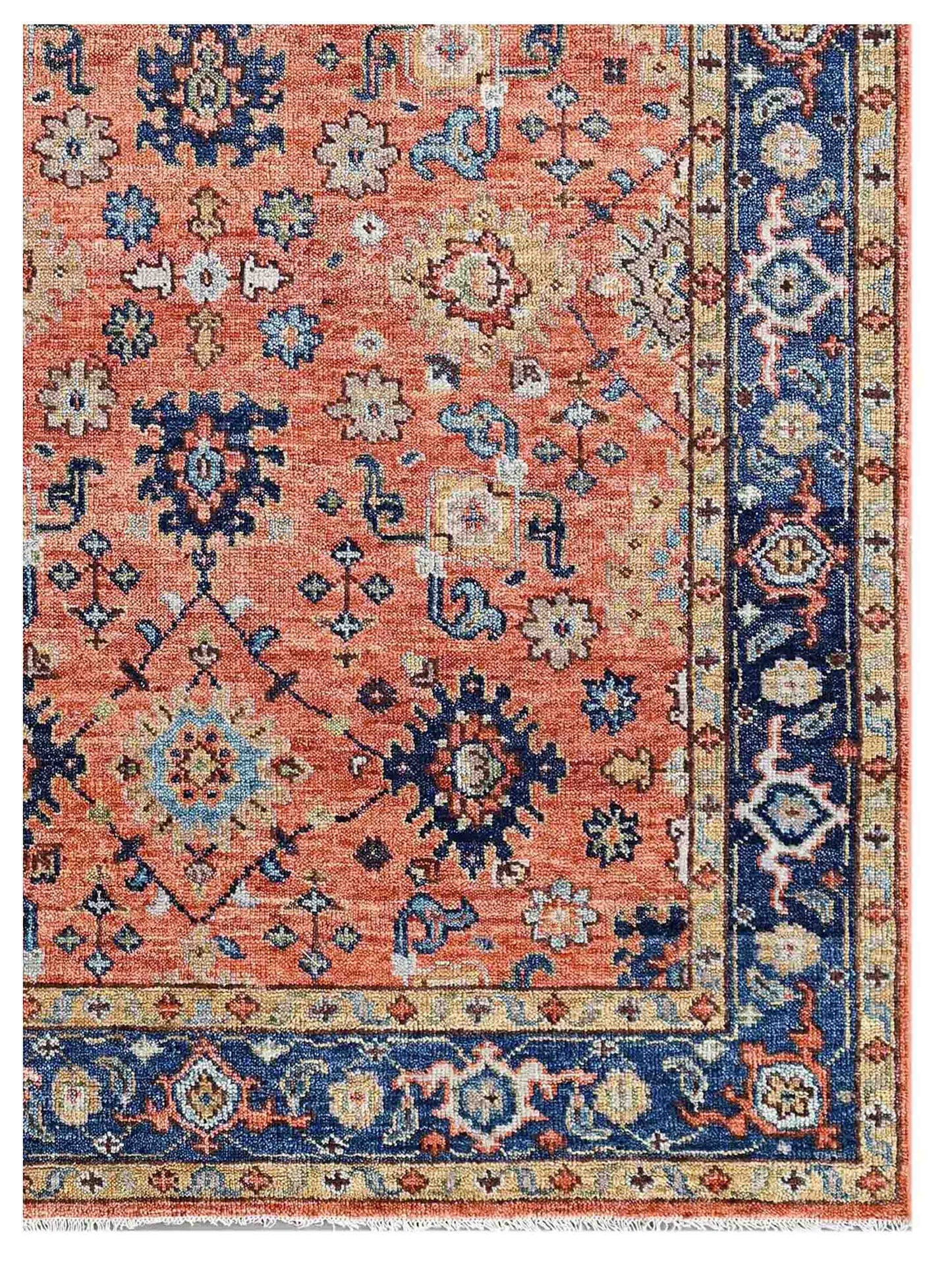 Artisan Felicity  Rust Navy Transitional Knotted Rug