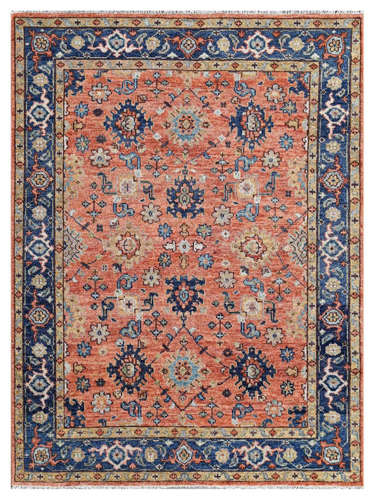 Artisan Felicity Rust Navy Transitional Knotted Rug - Rugs - Artisan - Atlanta Designer Rugs