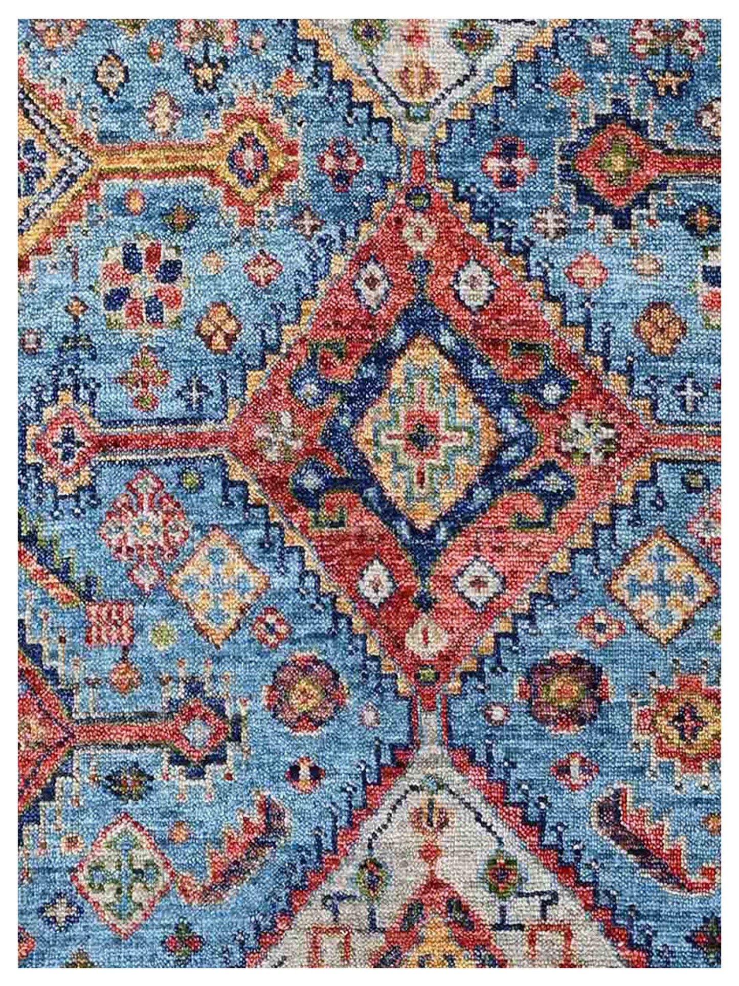 Artisan Felicity  Md.Blue Navy Blue Transitional Knotted Rug