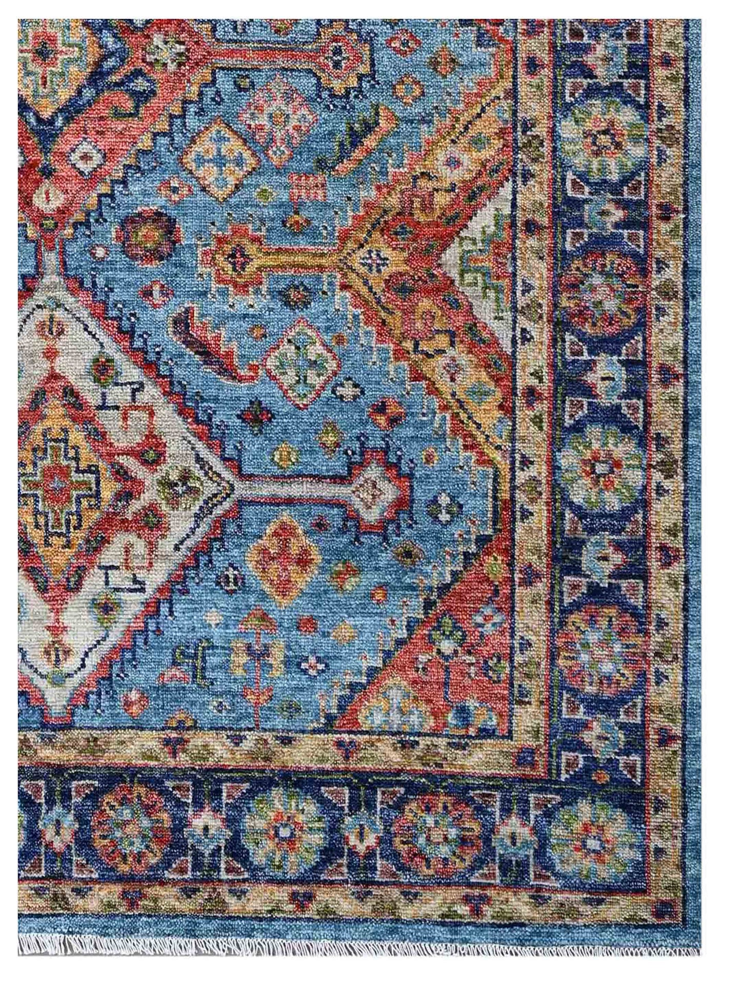 Artisan Felicity  Md.Blue Navy Blue Transitional Knotted Rug