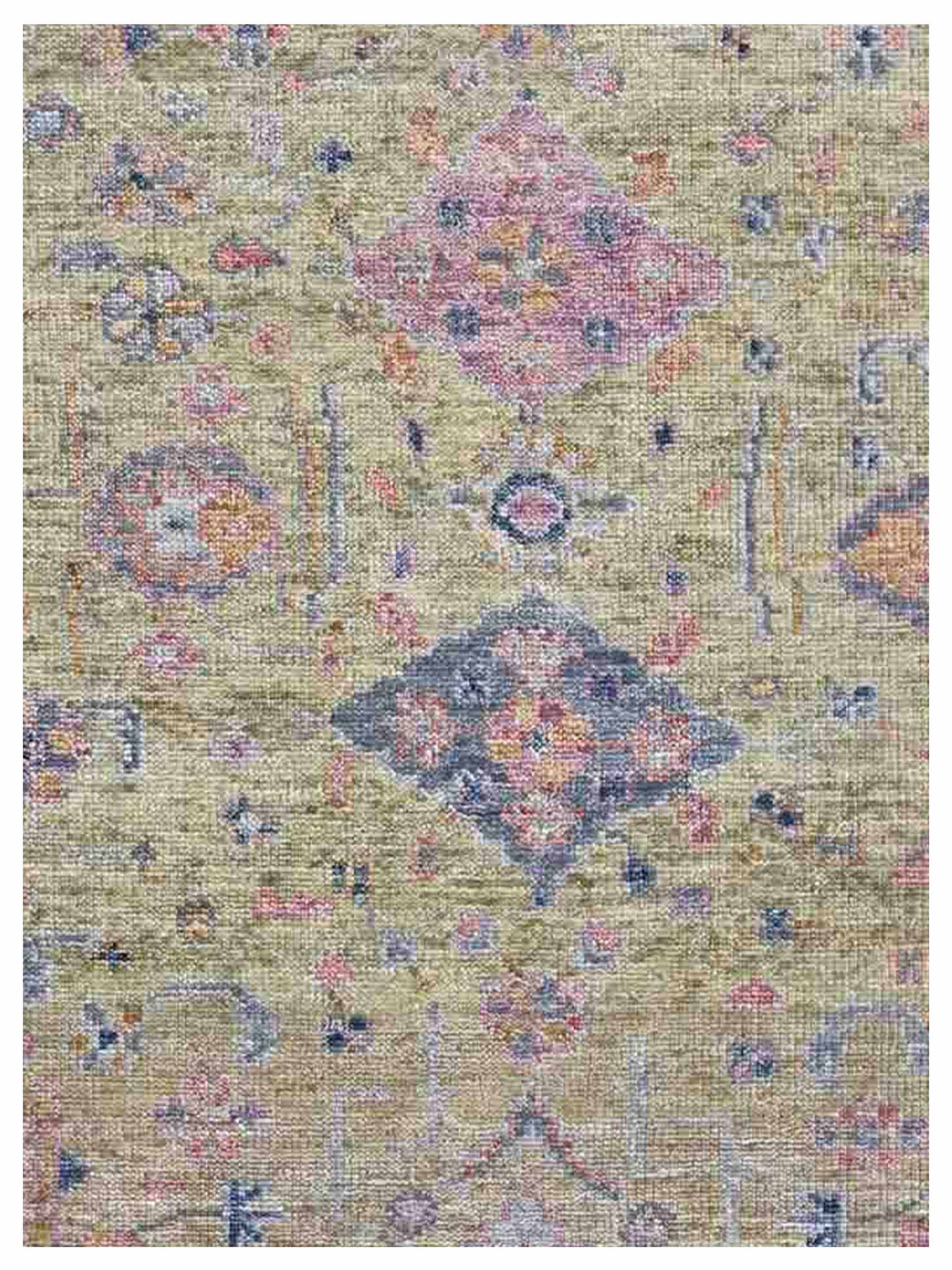 Artisan Felicity  Gold Silver Transitional Knotted Rug