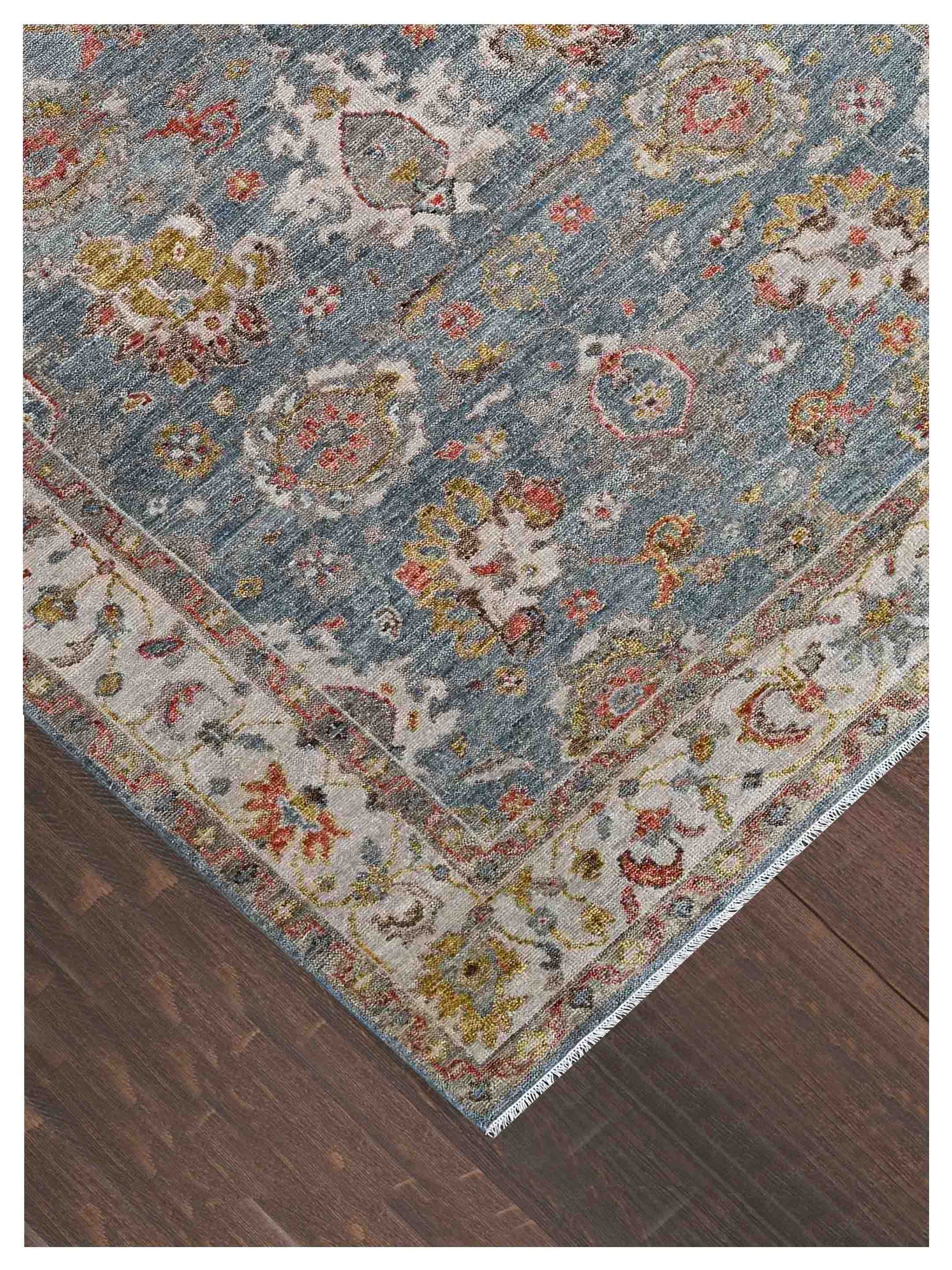 Artisan Felicity Hunter Green Transitional Knotted Rug - Rugs - Artisan - Atlanta Designer Rugs