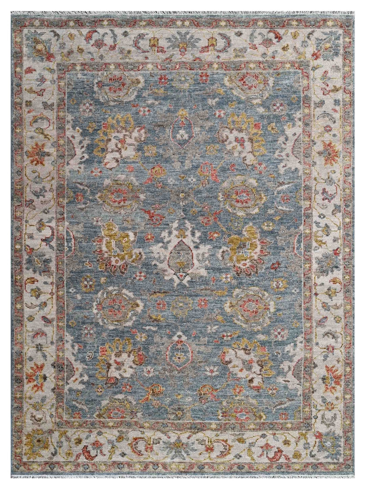 Artisan Felicity Hunter Green Transitional Knotted Rug - Rugs - Artisan - Atlanta Designer Rugs