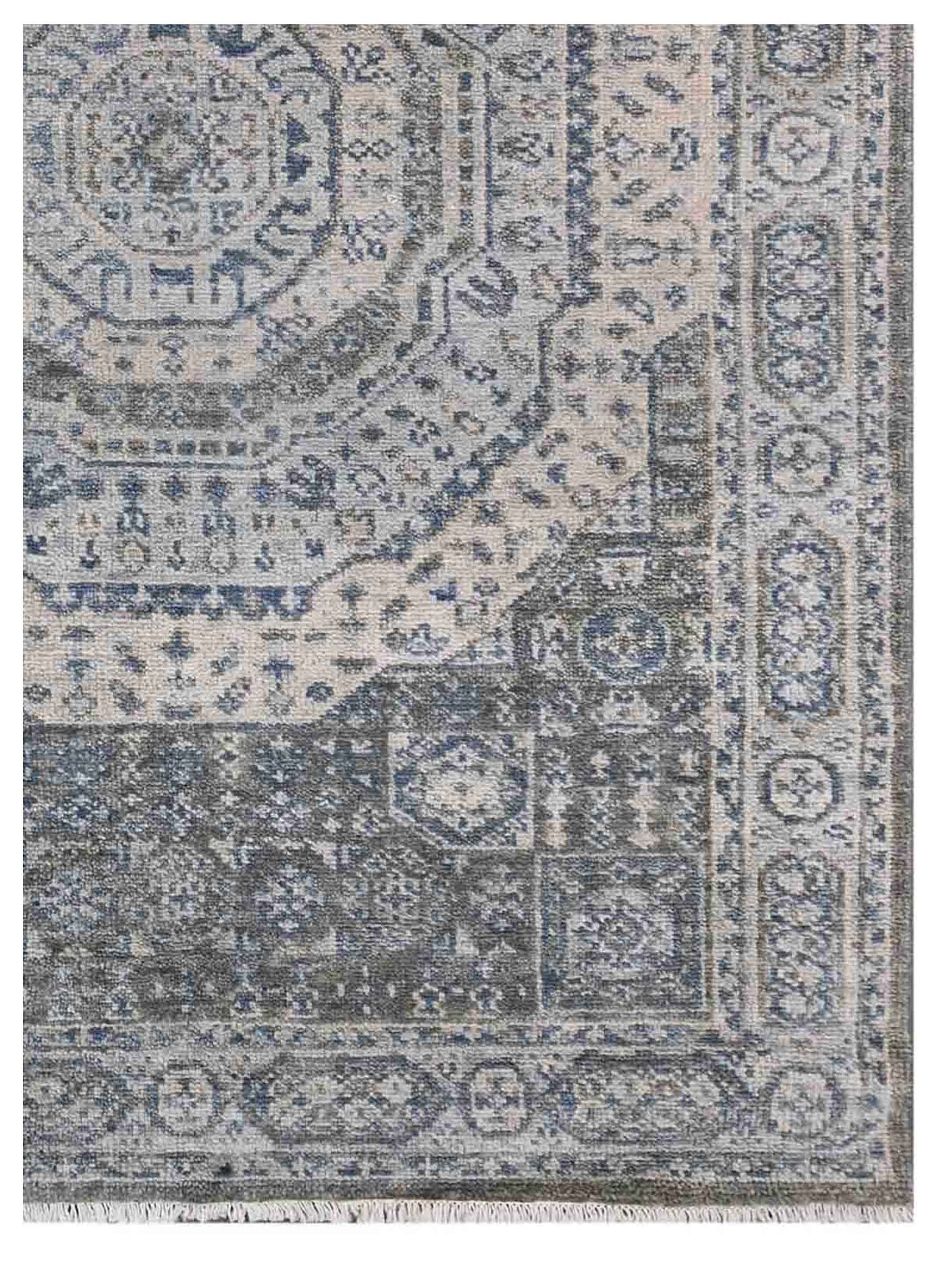 Artisan Felicity Lt.Blue Ivory Transitional Knotted Rug - Rugs - Artisan - Atlanta Designer Rugs