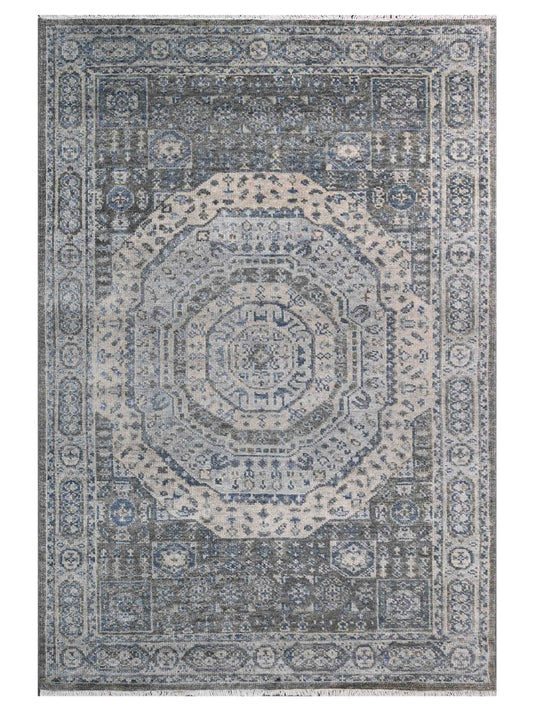 Artisan Felicity Lt.Blue Ivory Transitional Knotted Rug - Rugs - Artisan - Atlanta Designer Rugs