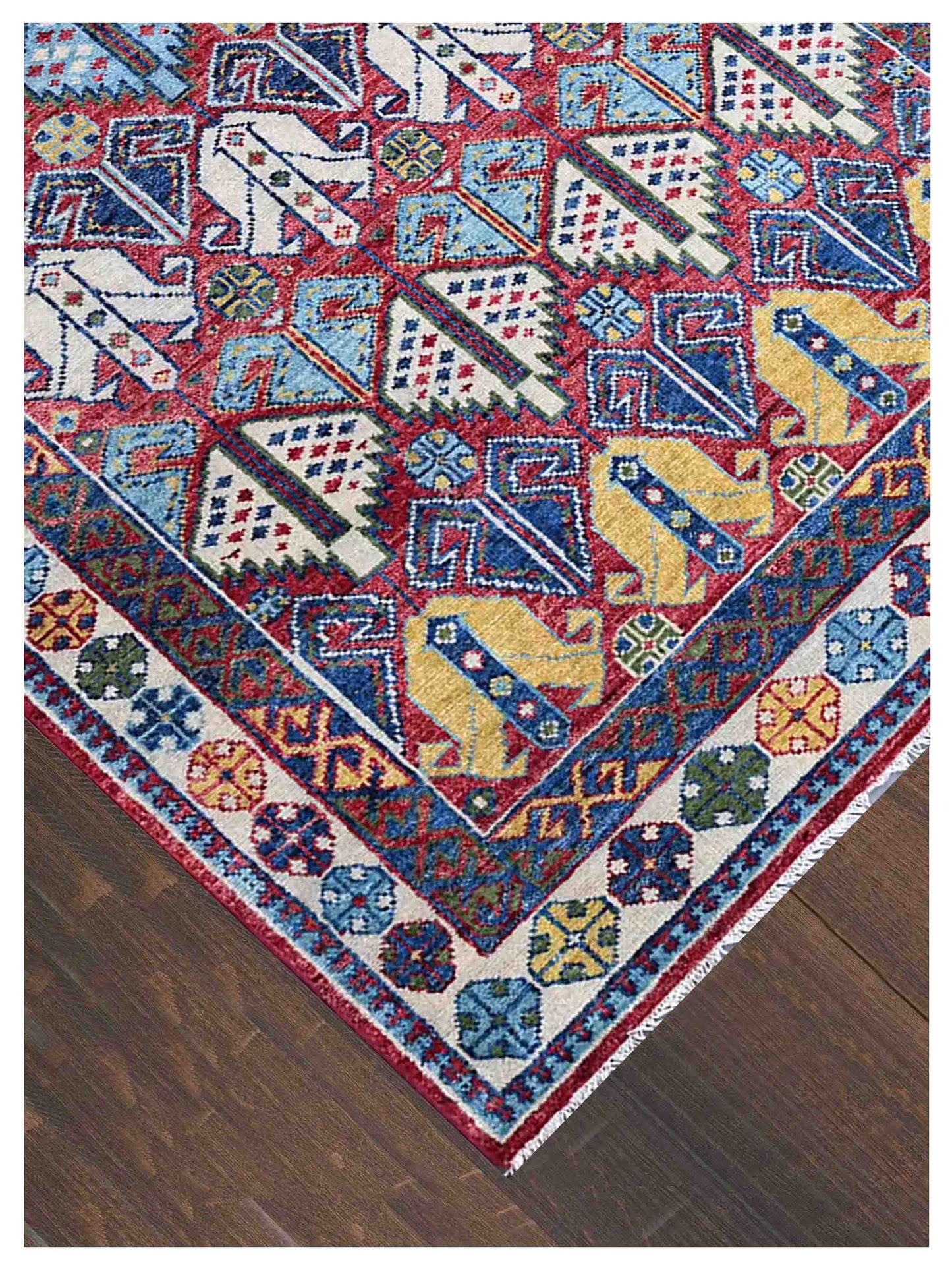 Artisan Felicity  Red Multi Traditional Knotted Rug