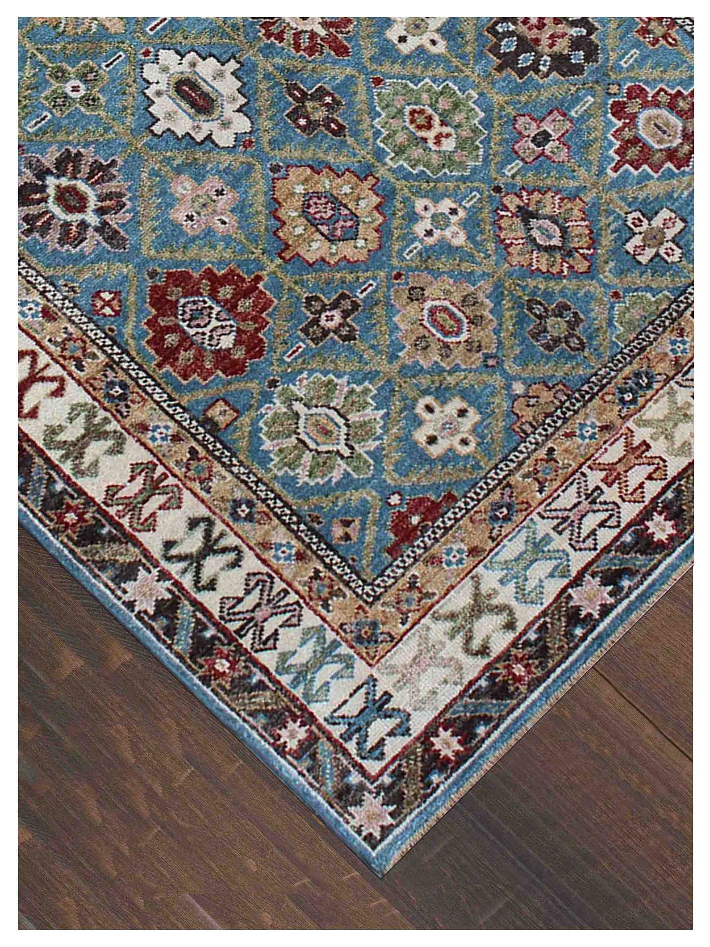 Artisan Felicity  Blue Multi Traditional Knotted Rug