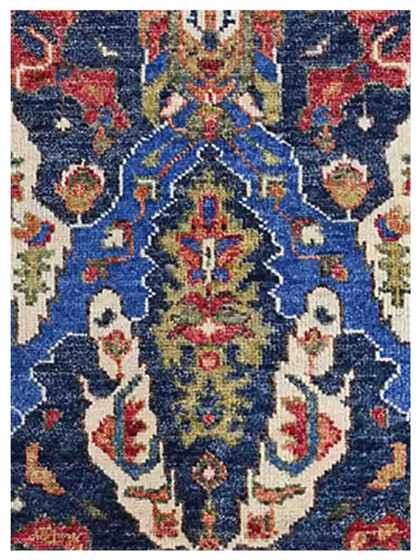 Artisan Felicity  Navy Beige Traditional Knotted Rug