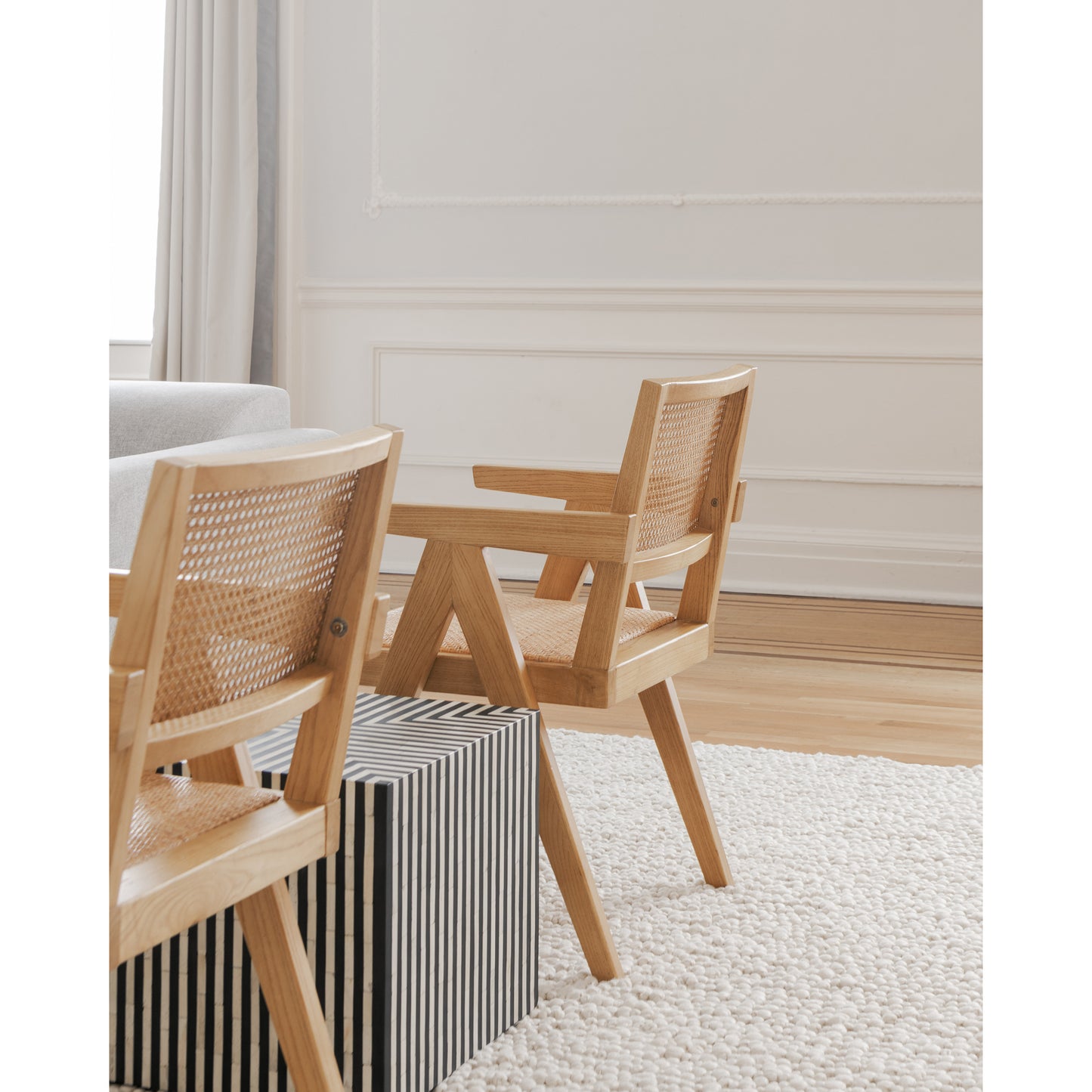 Moes Home Dining Chairs Takashi Natural Mid-Century Modern Furniture