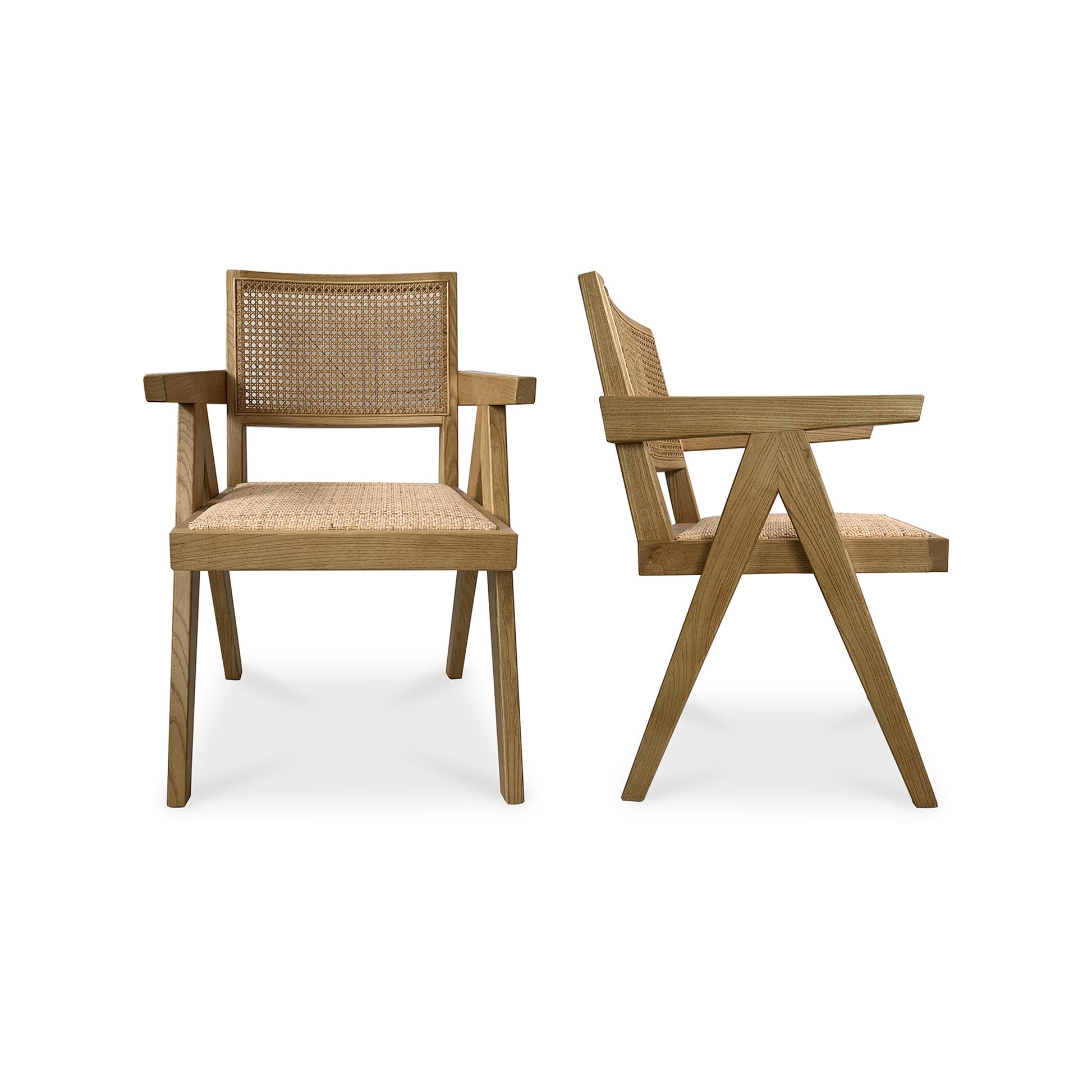 Moes Home Dining Chairs Takashi Natural Mid-Century Modern Furniture