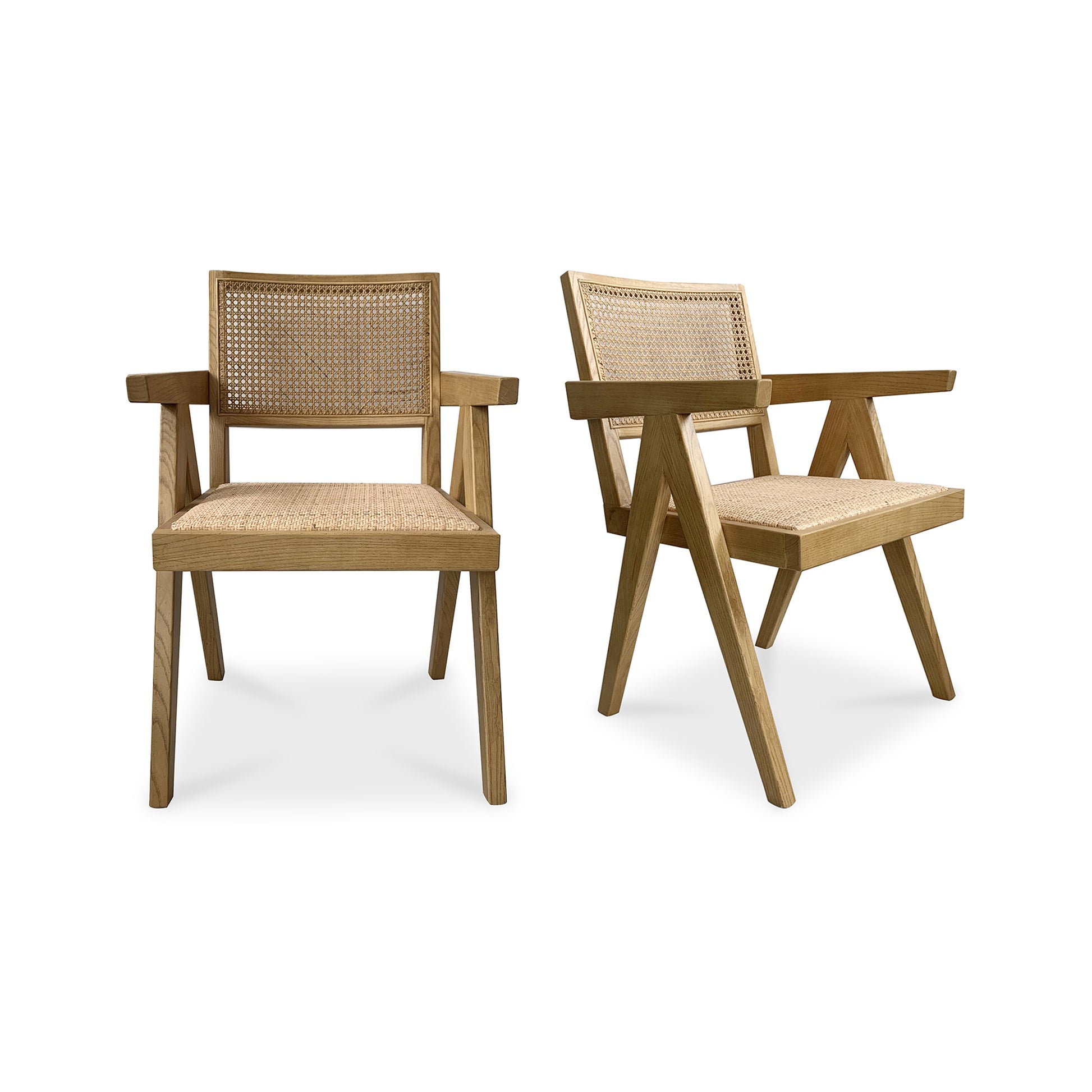 Moes Home Dining Chairs Takashi Natural Mid-Century Modern Furniture