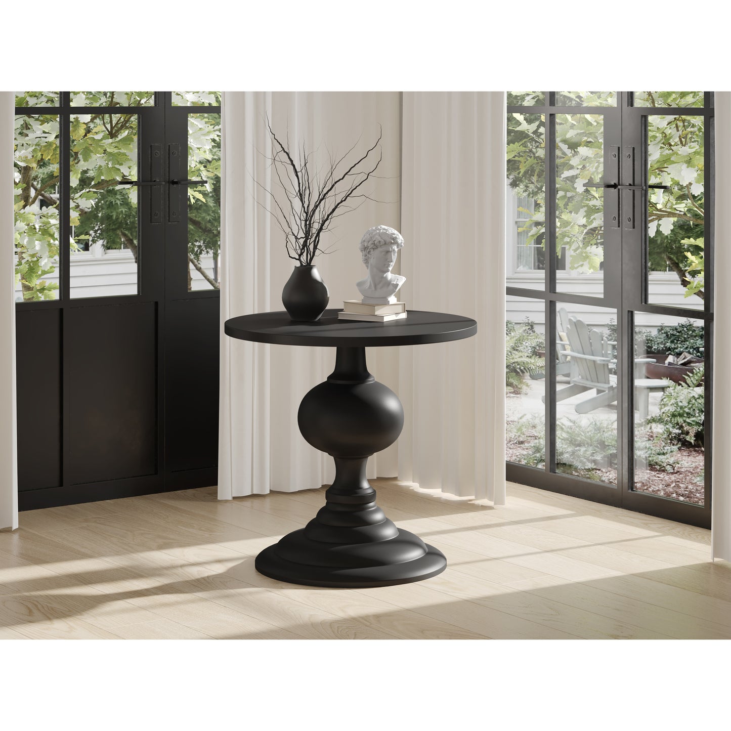 Moes Home Dining Tables Lexie Black Art Deco Furniture