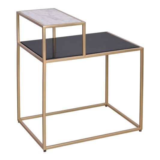 Moes Home Side Table Mies Gold Contemporary Furniture