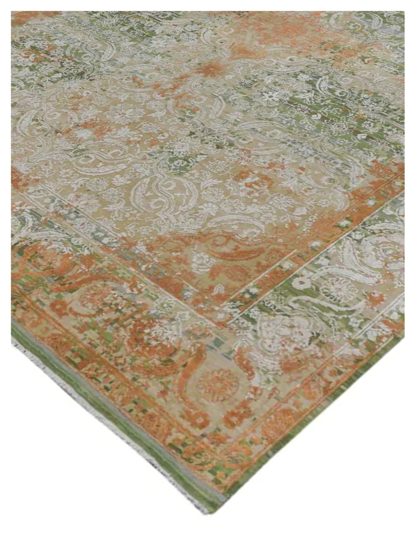 Limited Avoca AVC - 402 Fiery Orange Transitional Knotted Rug - Rugs - Limited - Atlanta Designer Rugs