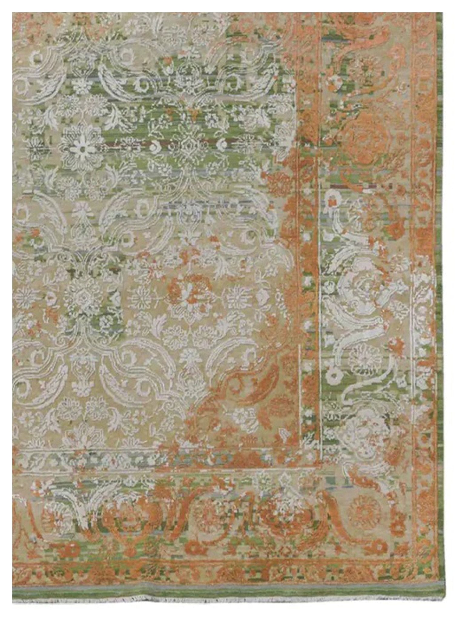 Limited Avoca AVC - 402 Fiery Orange Transitional Knotted Rug - Rugs - Limited - Atlanta Designer Rugs