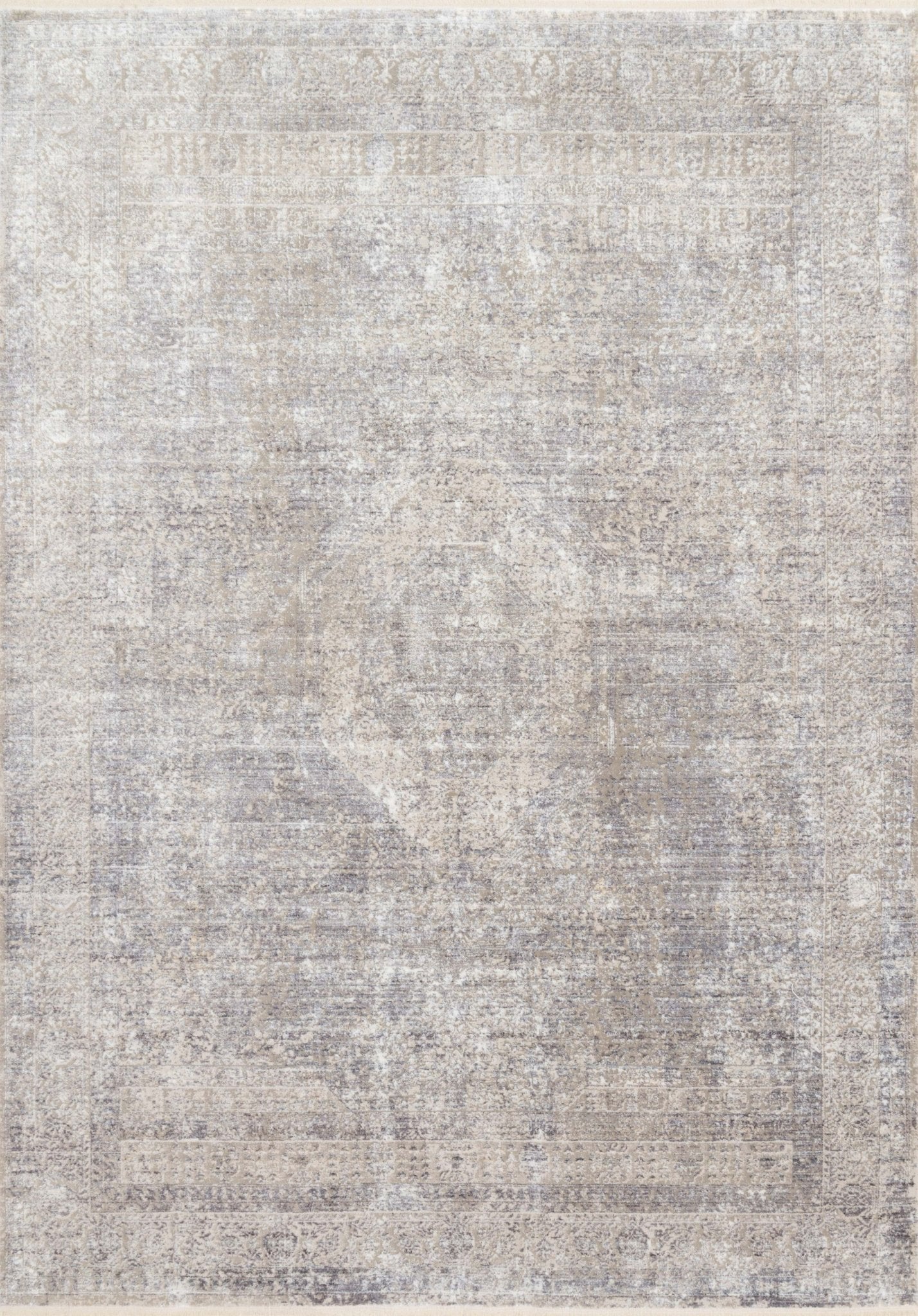 Loloi Franca FRN - 01 Silver Pebble Transitional Power Loomed Rug - Rugs - Loloi - Atlanta Designer Rugs