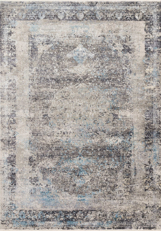 Loloi Franca FRN - 03 Charcoal Sky Transitional Power Loomed Rug - Rugs - Loloi - Atlanta Designer Rugs