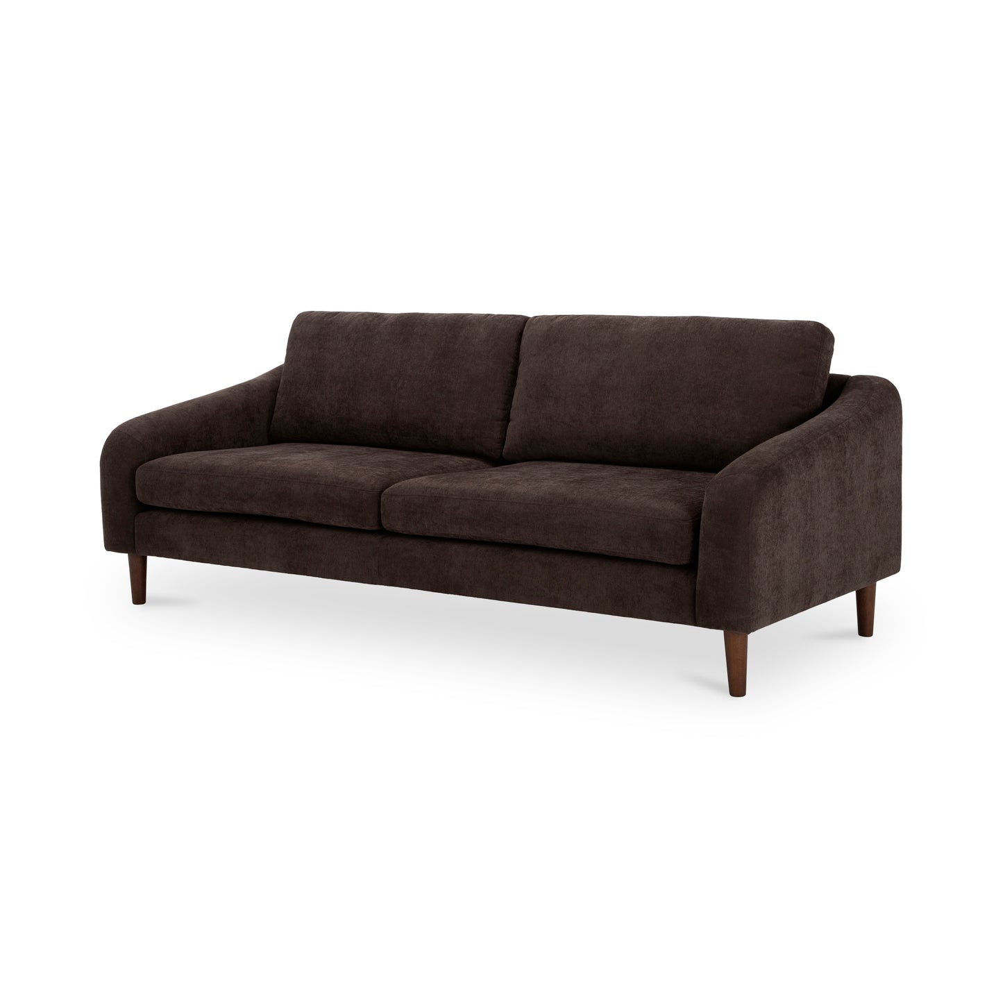 Moes Home Sofas Quinn Dark Brown Contemporary Furniture Rug