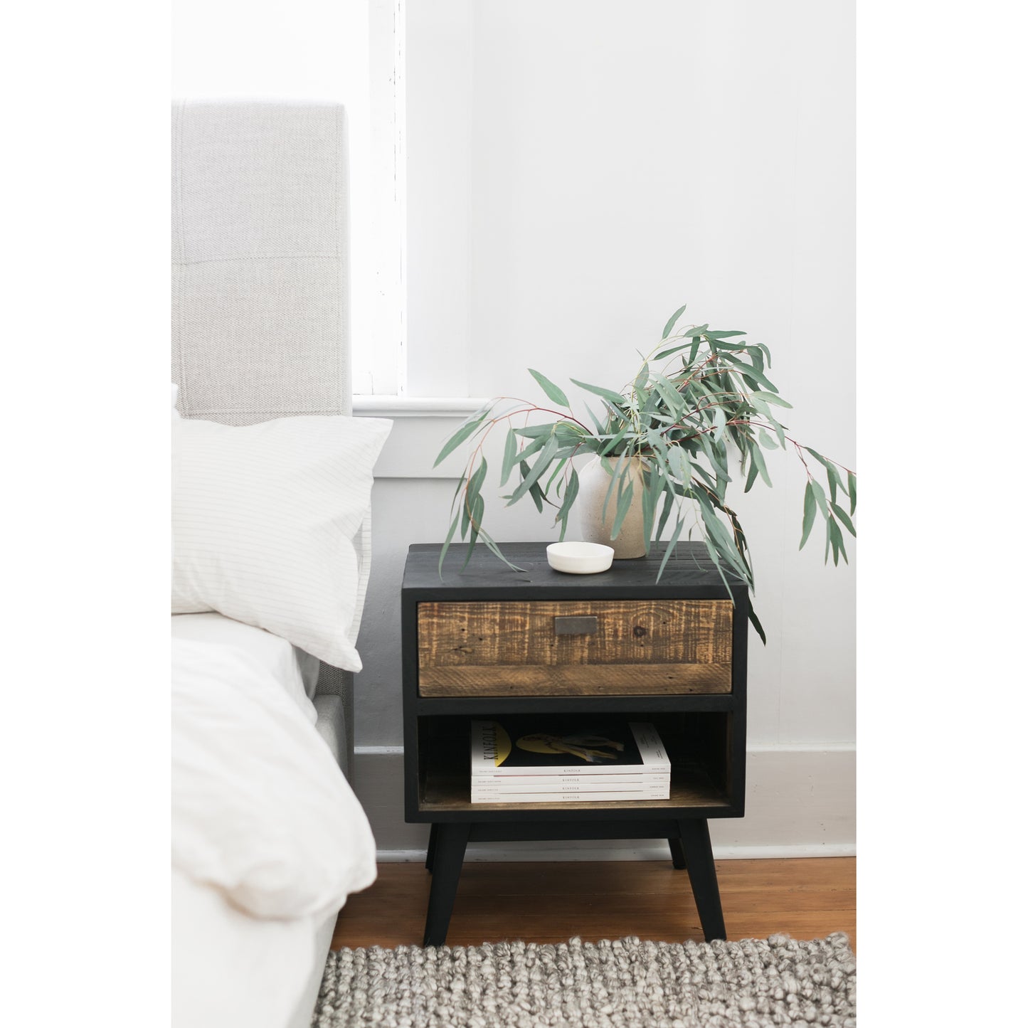 Moes Home Nightstands Nova Black Rustic Furniture