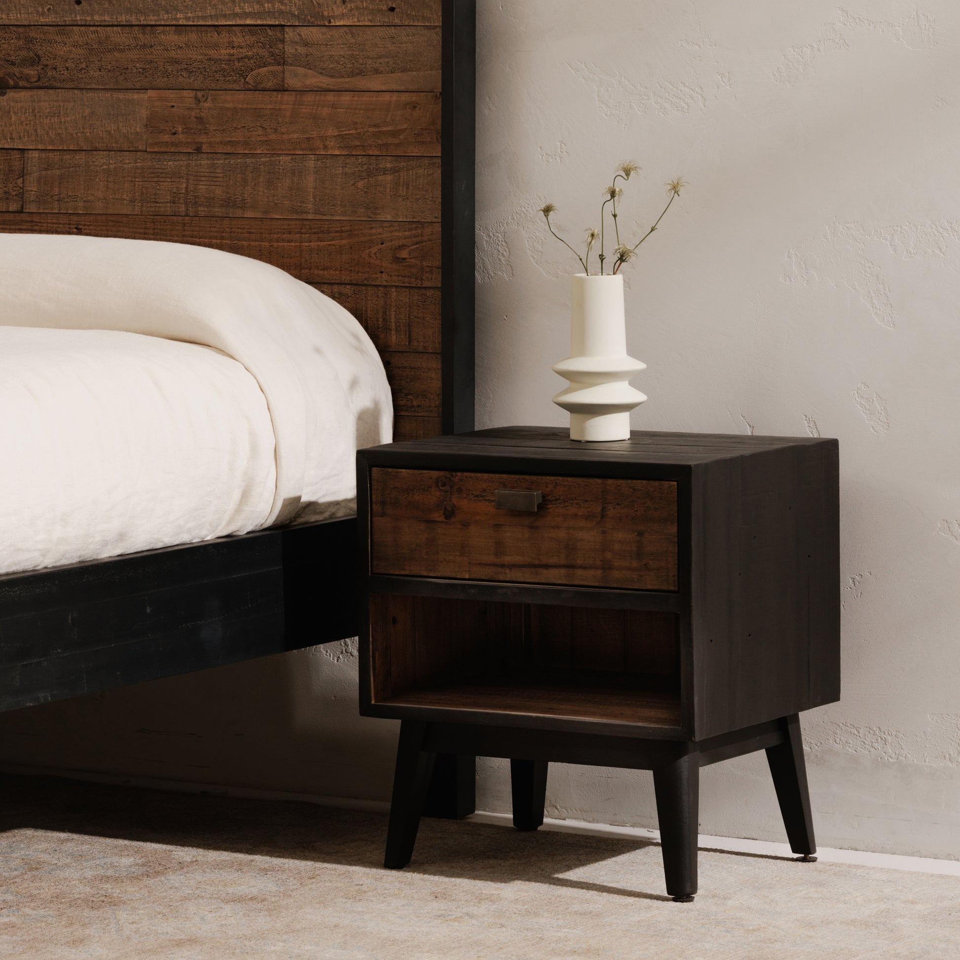 Moes Home Nightstands Nova Black Rustic Furniture