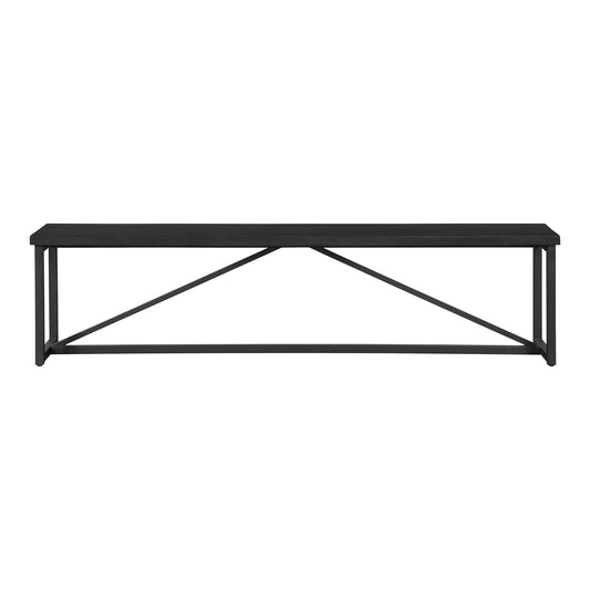 Moes Home Benches Sierra Black Rustic Furniture