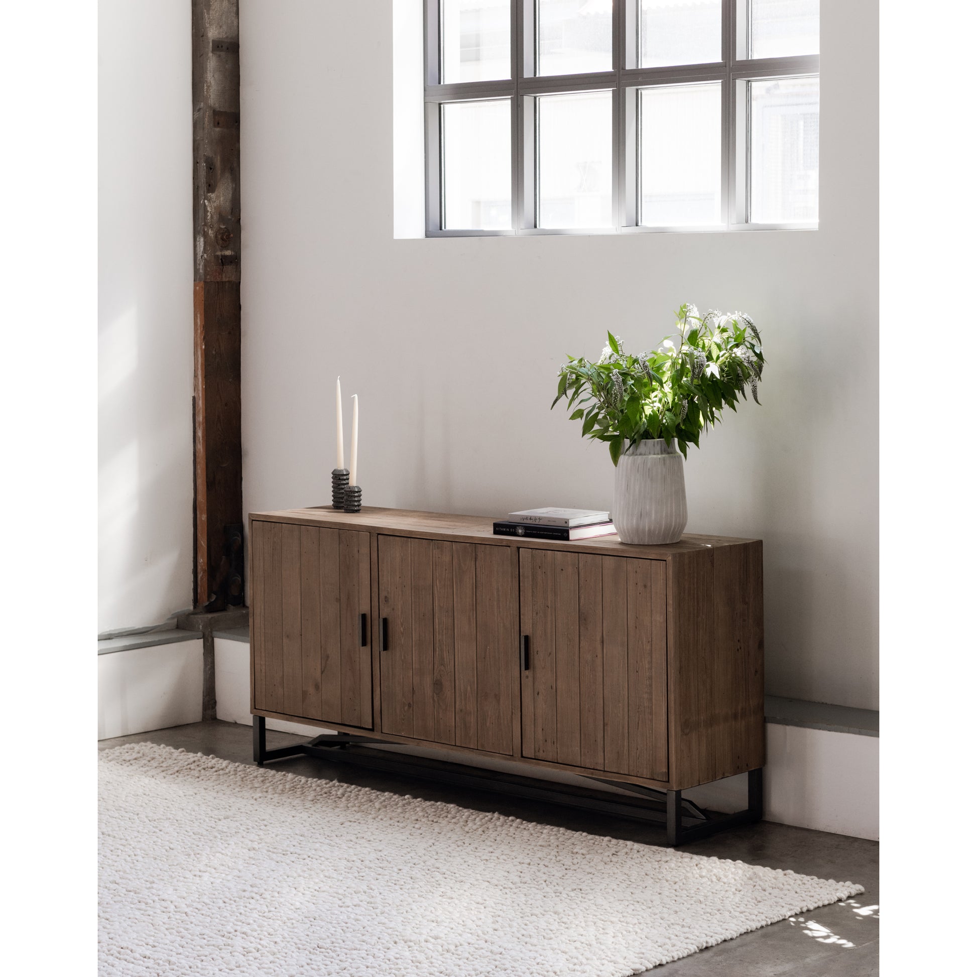 Moes Home Sideboards Sierra Brown Rustic Furniture