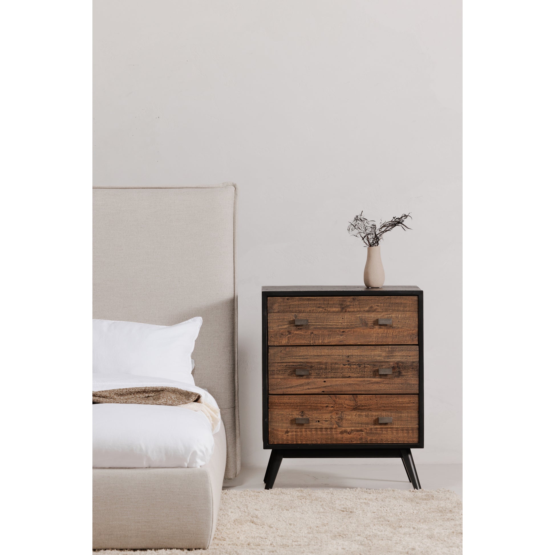 Moes Home Dressers Nova Black Rustic Furniture