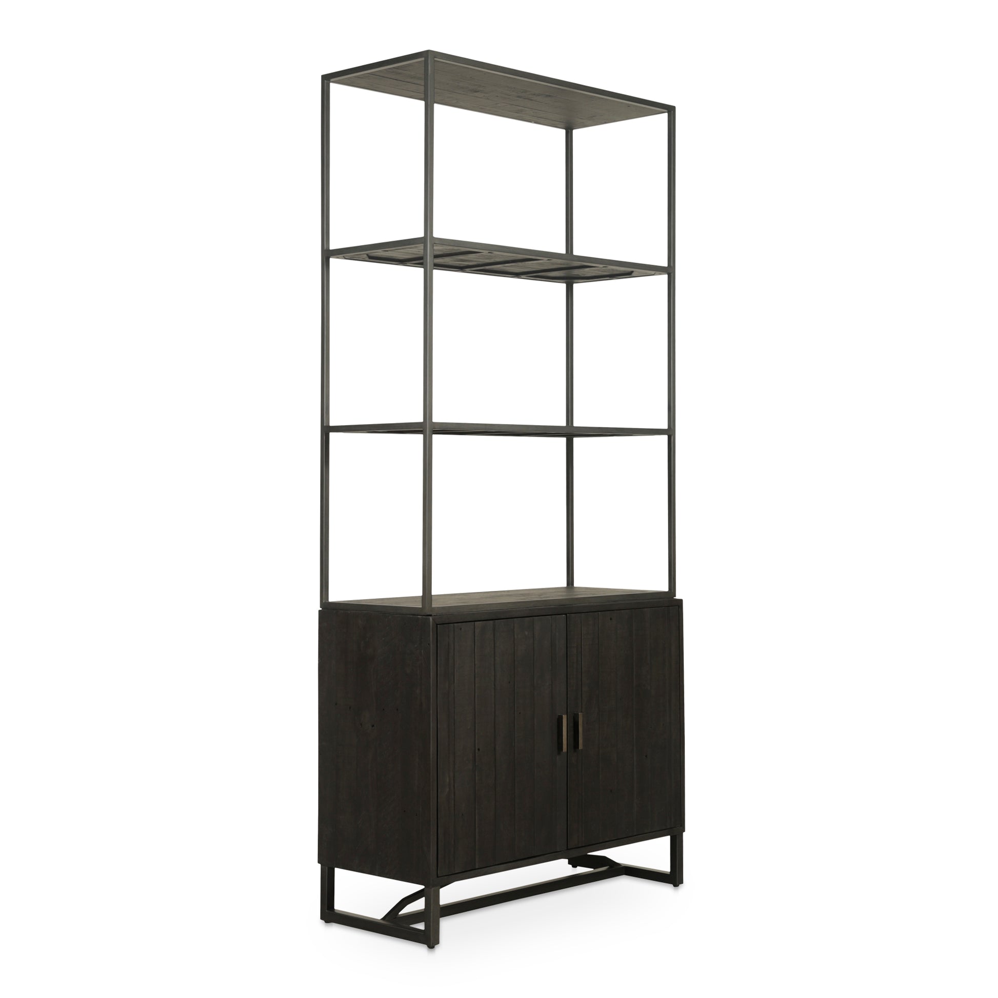 Moes Home Bookshelves SIERRA Black Rustic Furniture