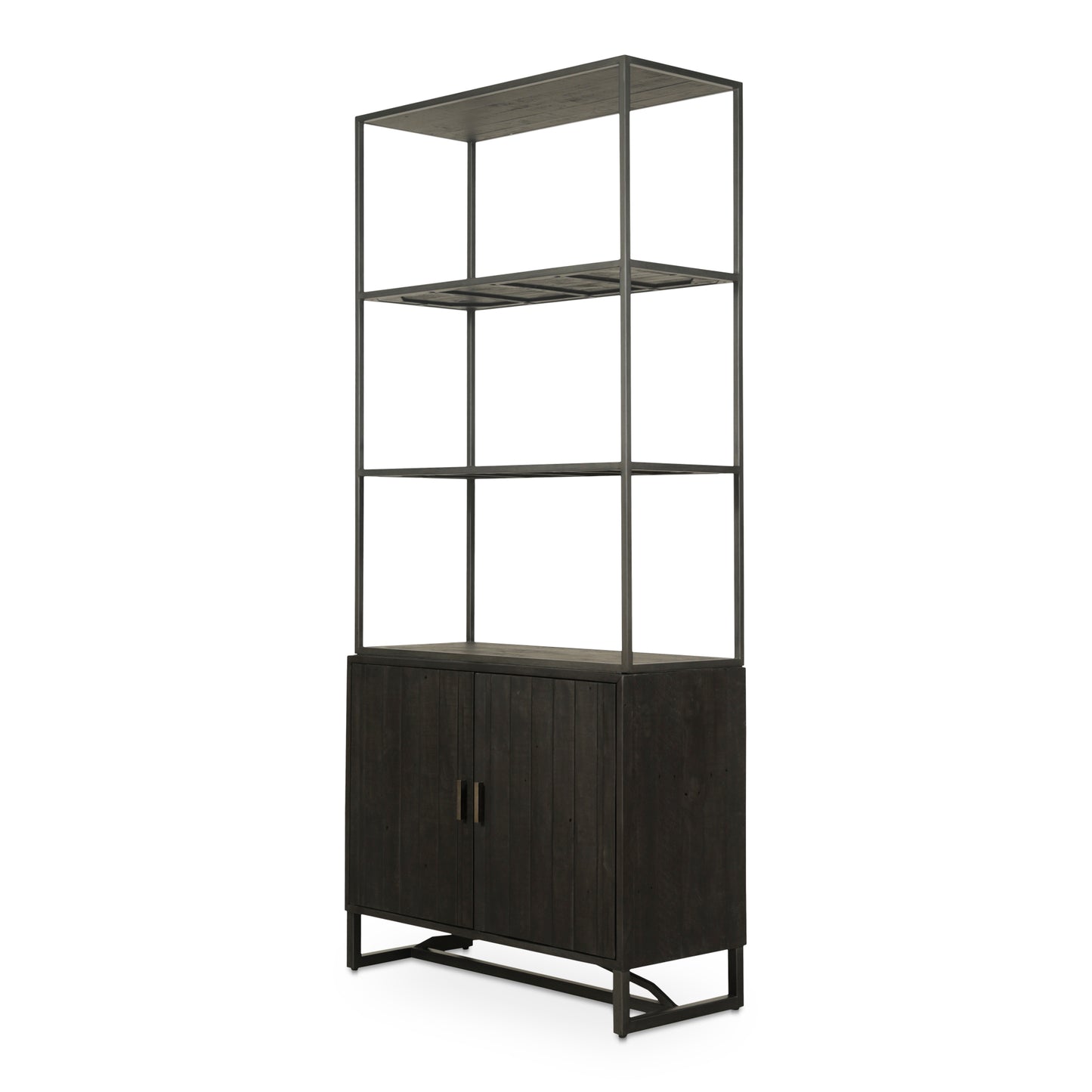 Moes Home Bookshelves SIERRA Black Rustic Furniture