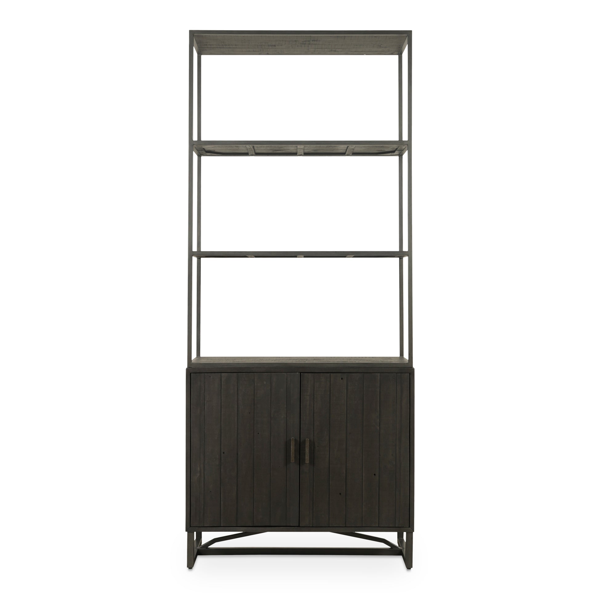 Moes Home Bookshelves SIERRA Black Rustic Furniture